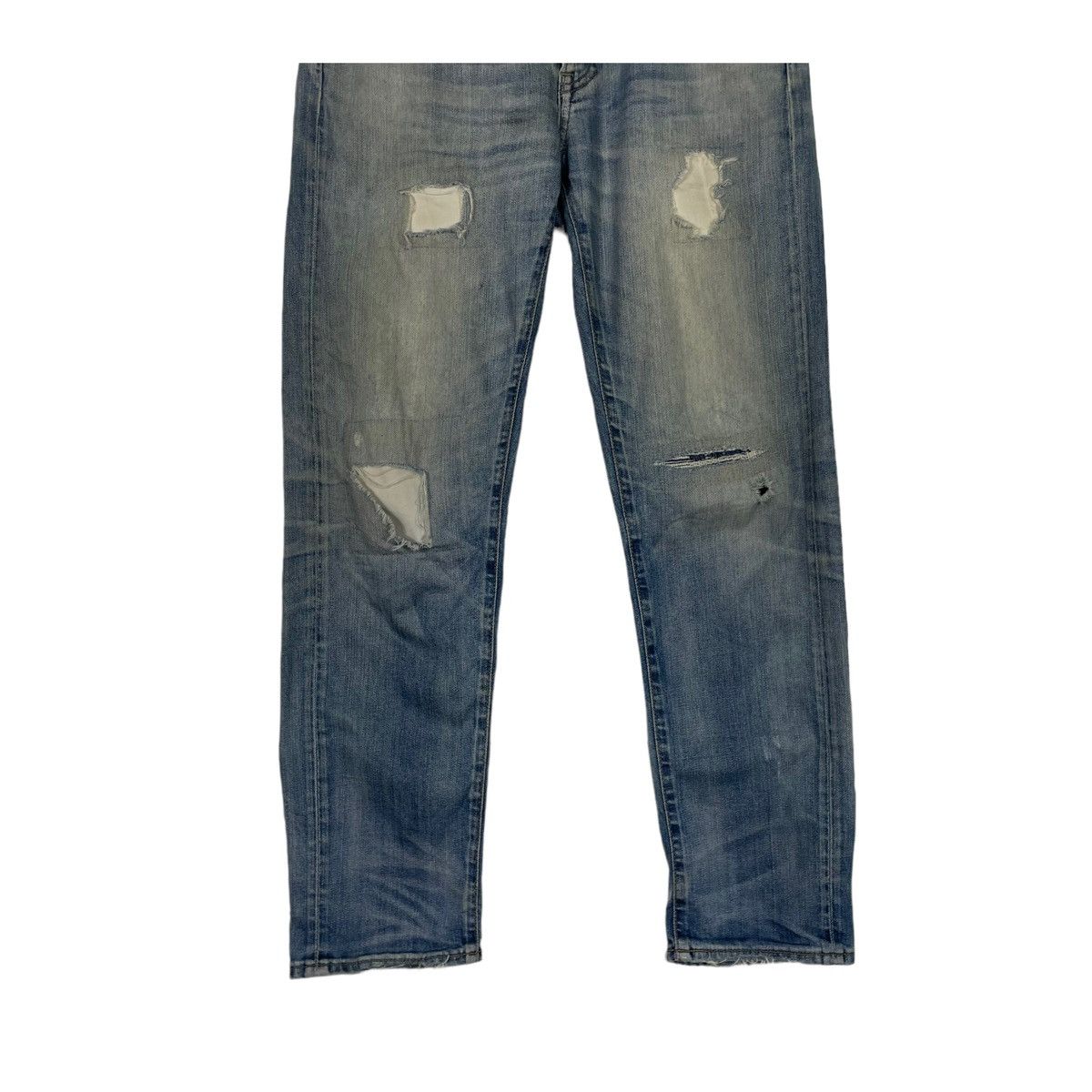 Japanese Brand 💥UNIQLO DISTRESSED DENIM JEANS Size US 30 / EU 46 - 6 Thumbnail