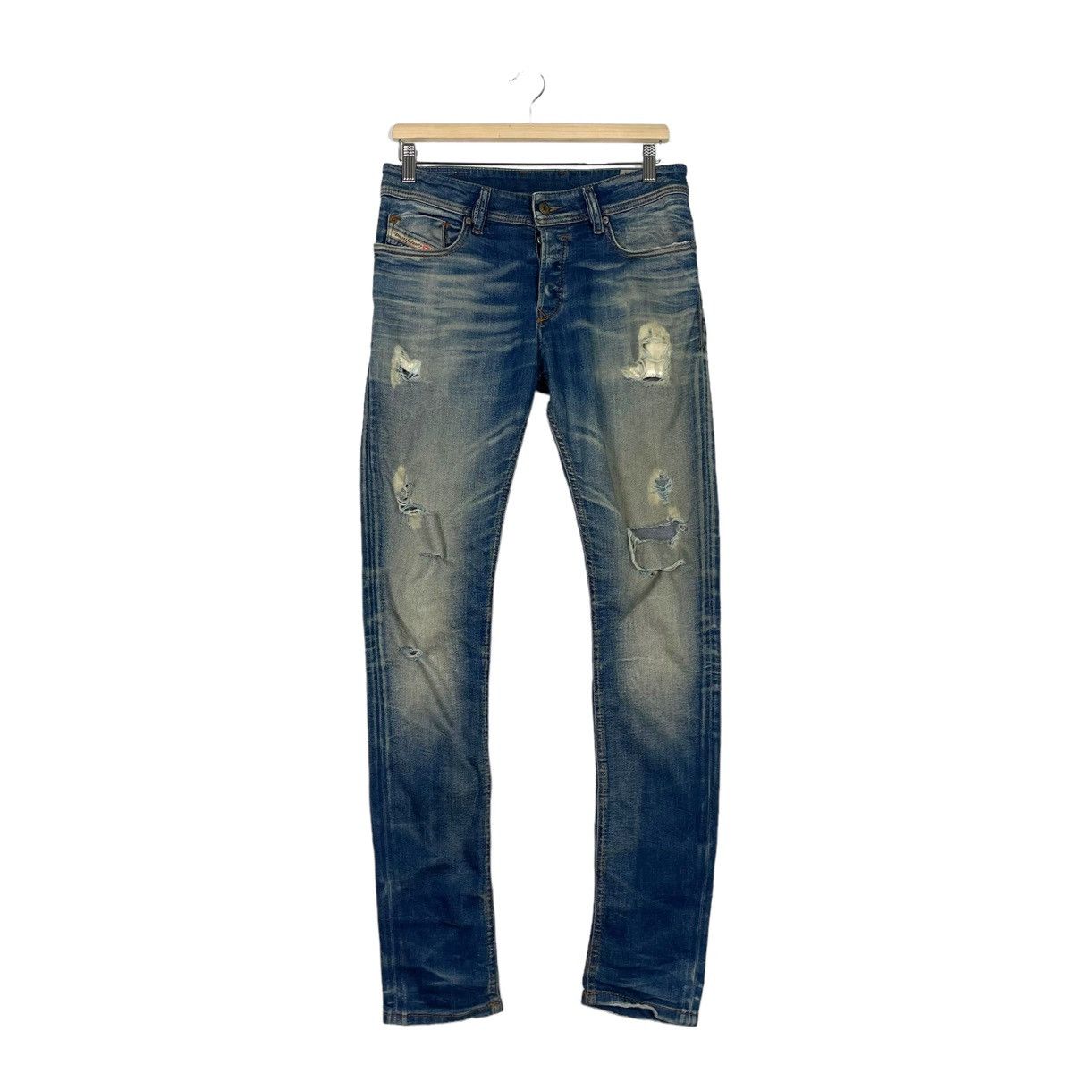 Diesel 💥DIESEL SLEENKER SKINNY FIT TRASHERED DENIM JEAN Size US 30 / EU 46 - 1 Thumbnail