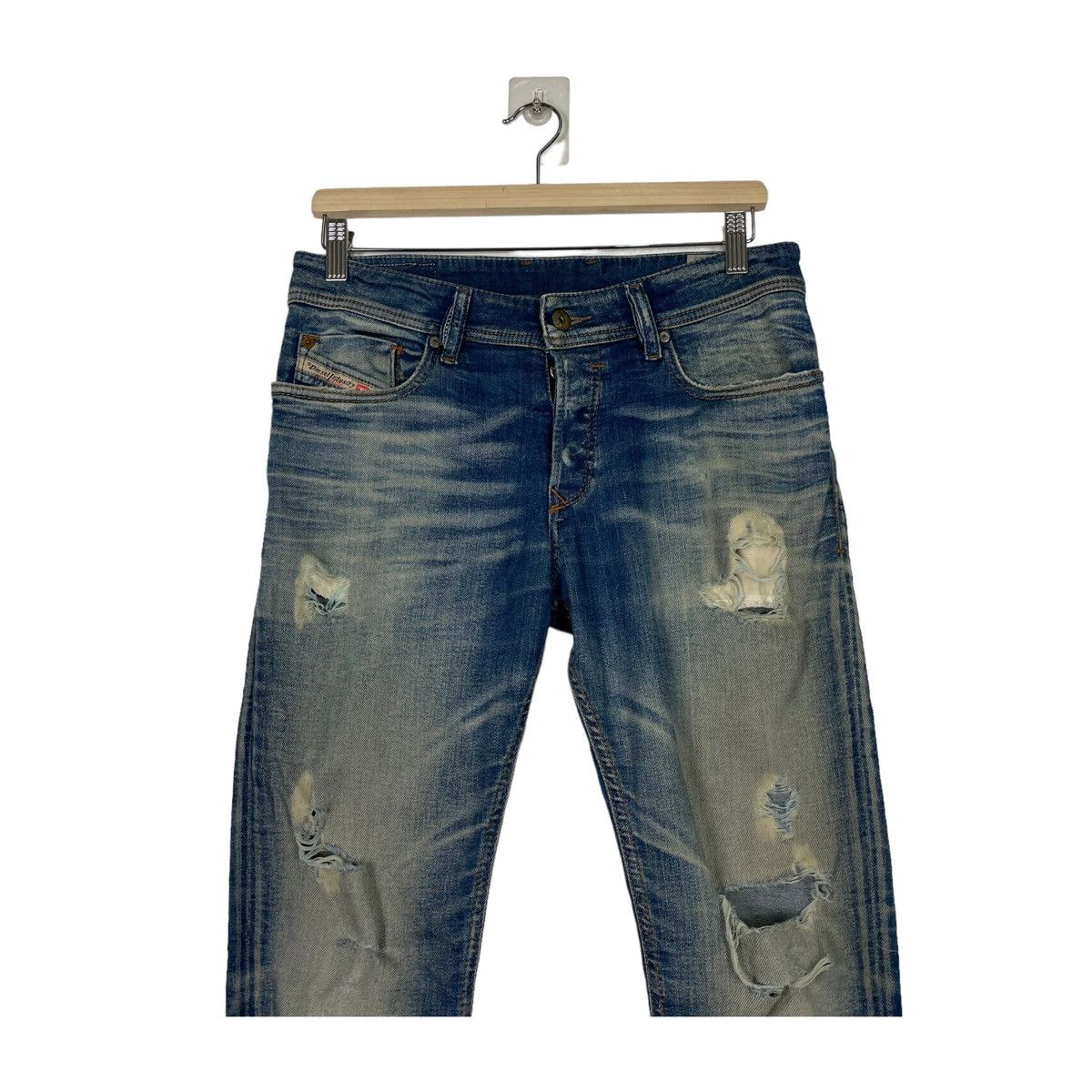 Diesel 💥DIESEL SLEENKER SKINNY FIT TRASHERED DENIM JEAN Size US 30 / EU 46 - 5 Thumbnail