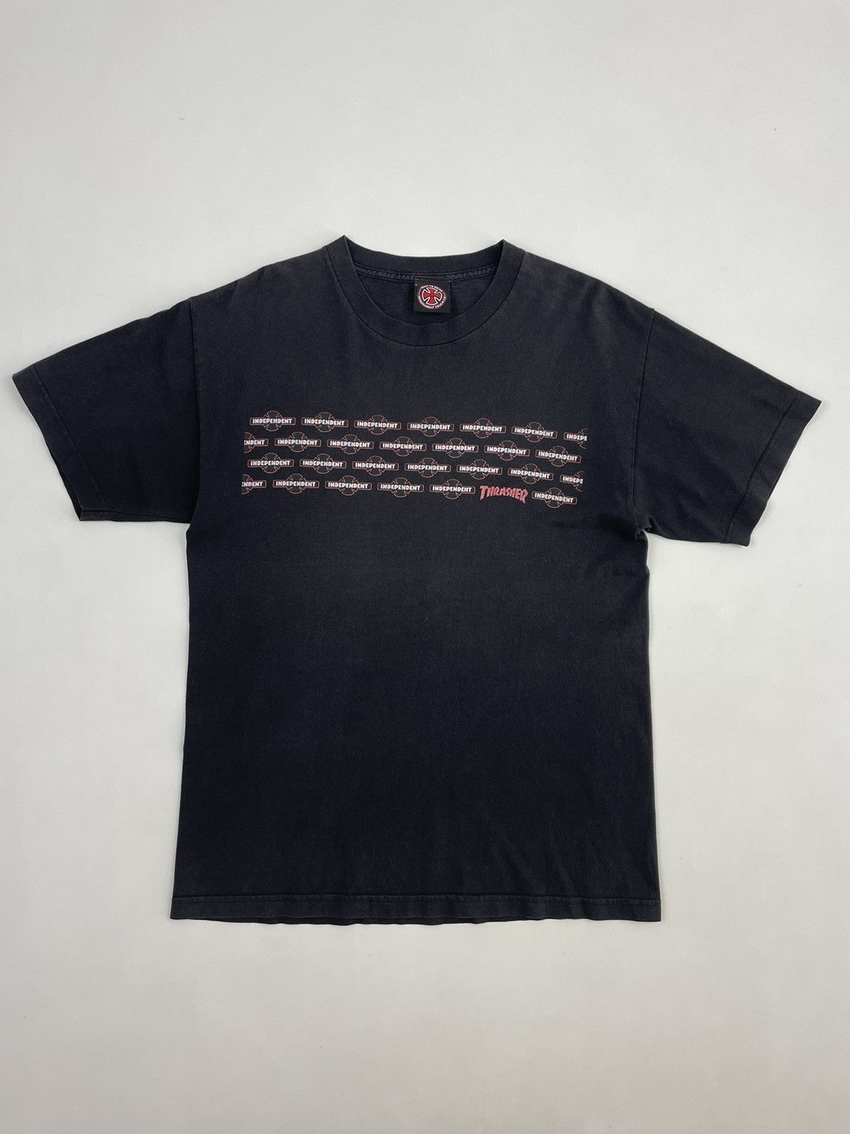 Independent Truck Co. × Thrasher Vintage Faded Distressed Independent x Trasher Collab Tee Size US M / EU 48-50 / 2 - 1 Thumbnail