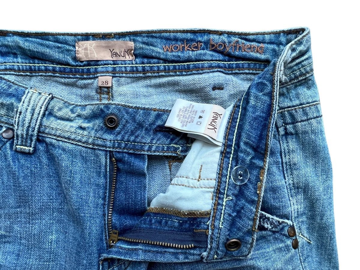 Hysteric Glamour Yanun Distressed Denim Jeans Ripped Flare Jeans 31x35 Size 31" - 11 Thumbnail