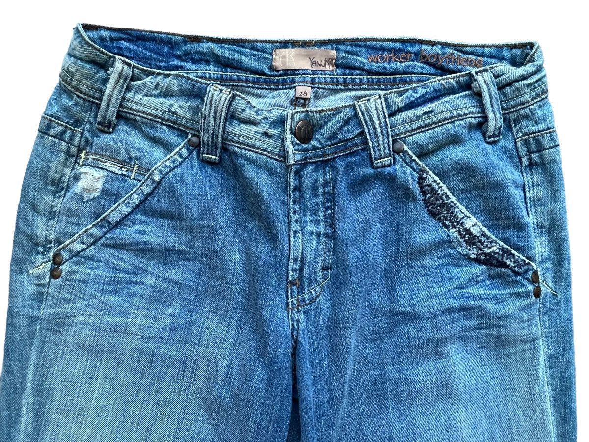 Hysteric Glamour Yanun Distressed Denim Jeans Ripped Flare Jeans 31x35 Size 31" - 8 Thumbnail