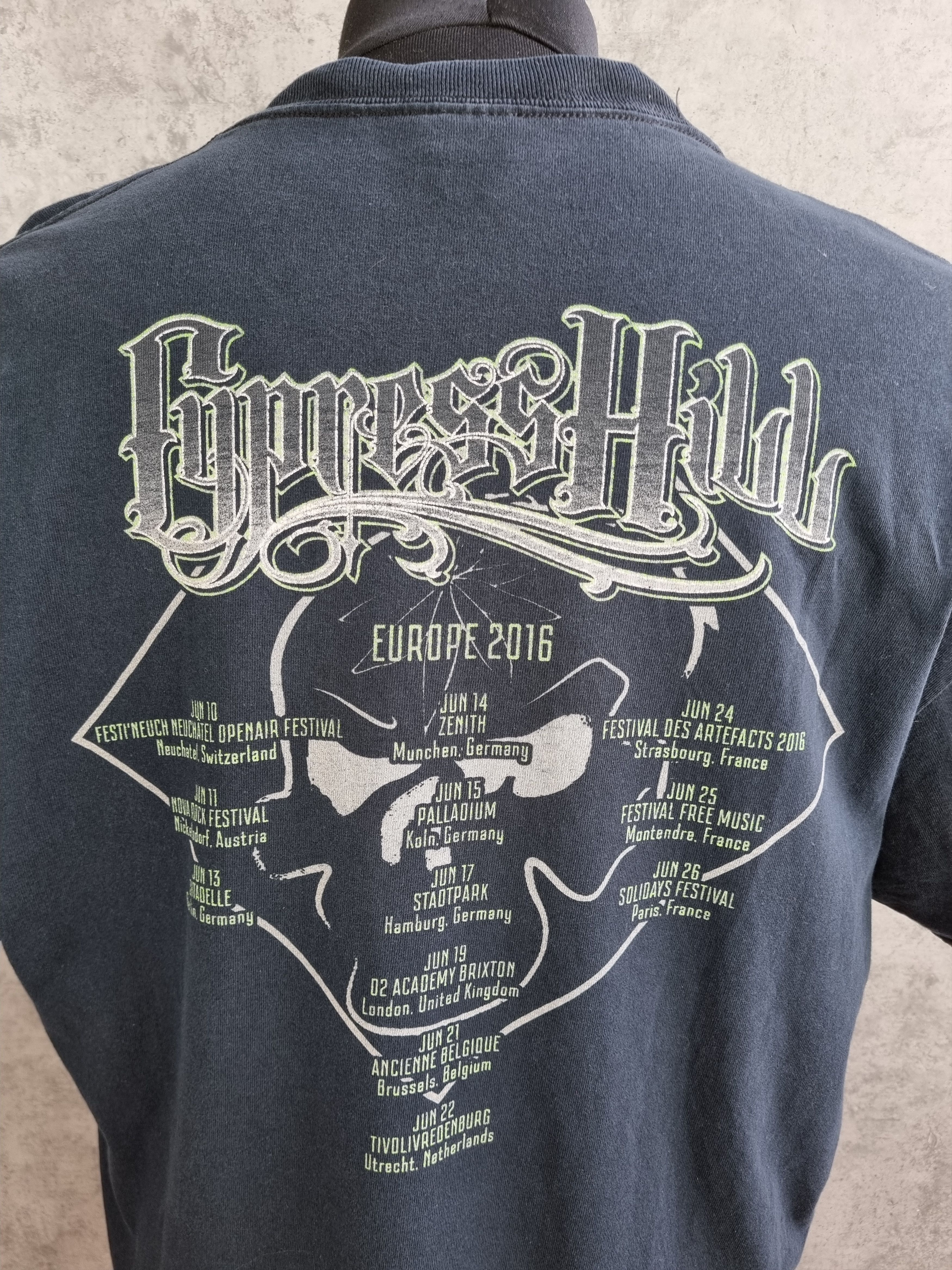 Band Tees 2016 Europe Tour Cypress Hill Vintage Distressed Tee shirt Size US M / EU 48-50 / 2 - 4 Thumbnail