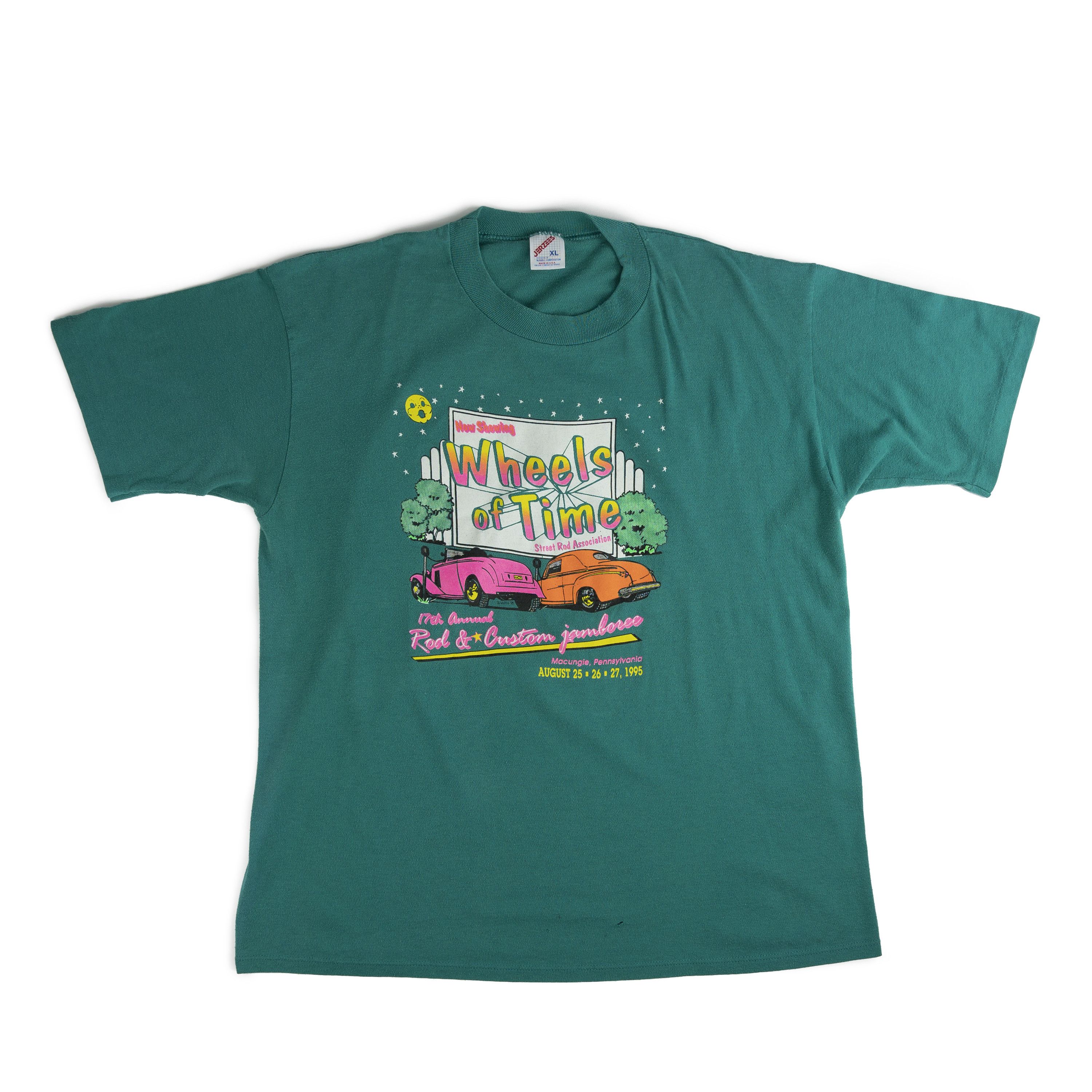Jerzees Vintage 1995 PA Wheels Of Time Tee Shirt Size US XL / EU 56 / 4 - 1 Thumbnail