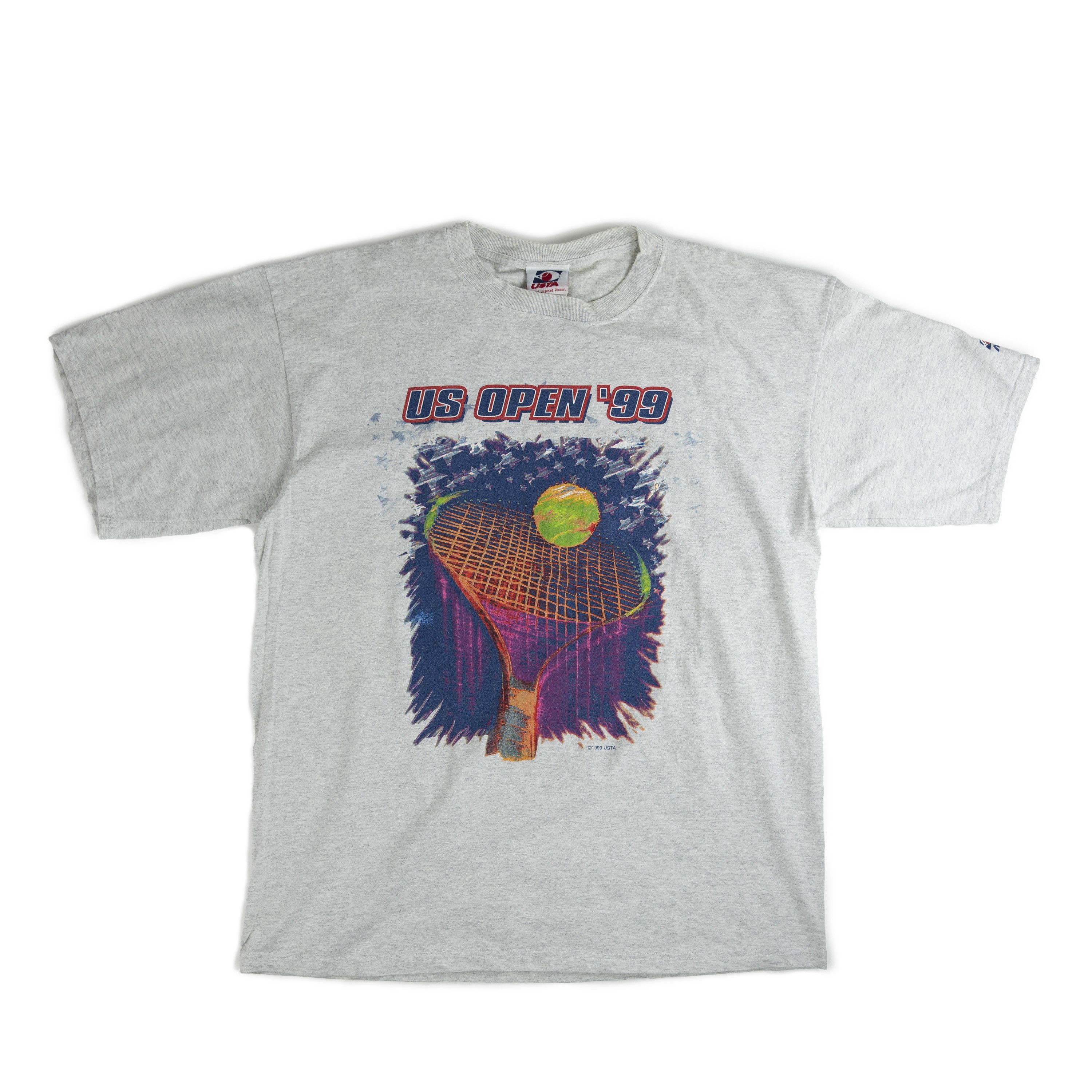 image of Vintage 1999 Us Open Tee Shirt in Grey, Men's (Size XL)