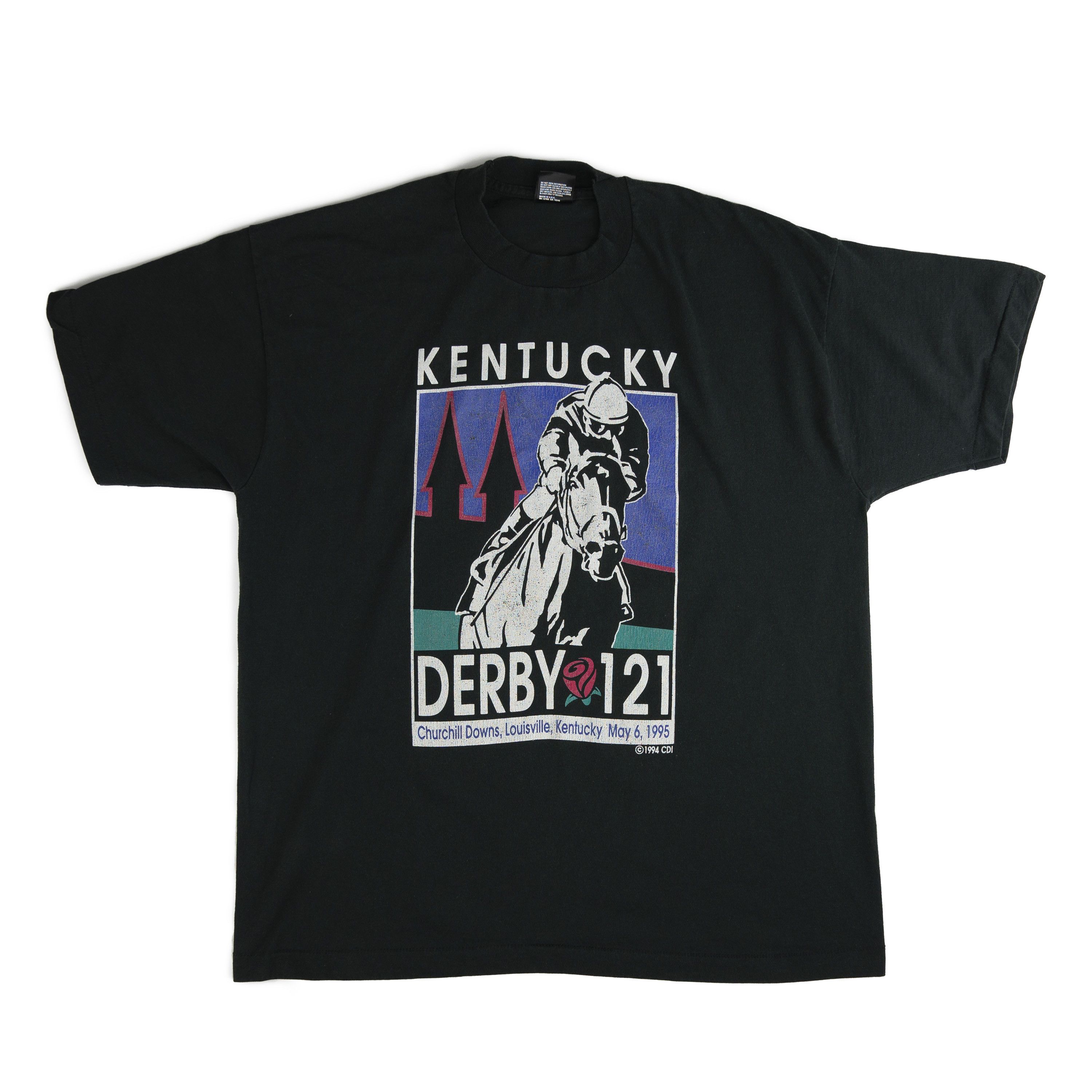 Fruit Of The Loom × Vintage Vintage 1995 Kentucky Derby Tee Shirt Size US XL / EU 56 / 4 - 1 Thumbnail