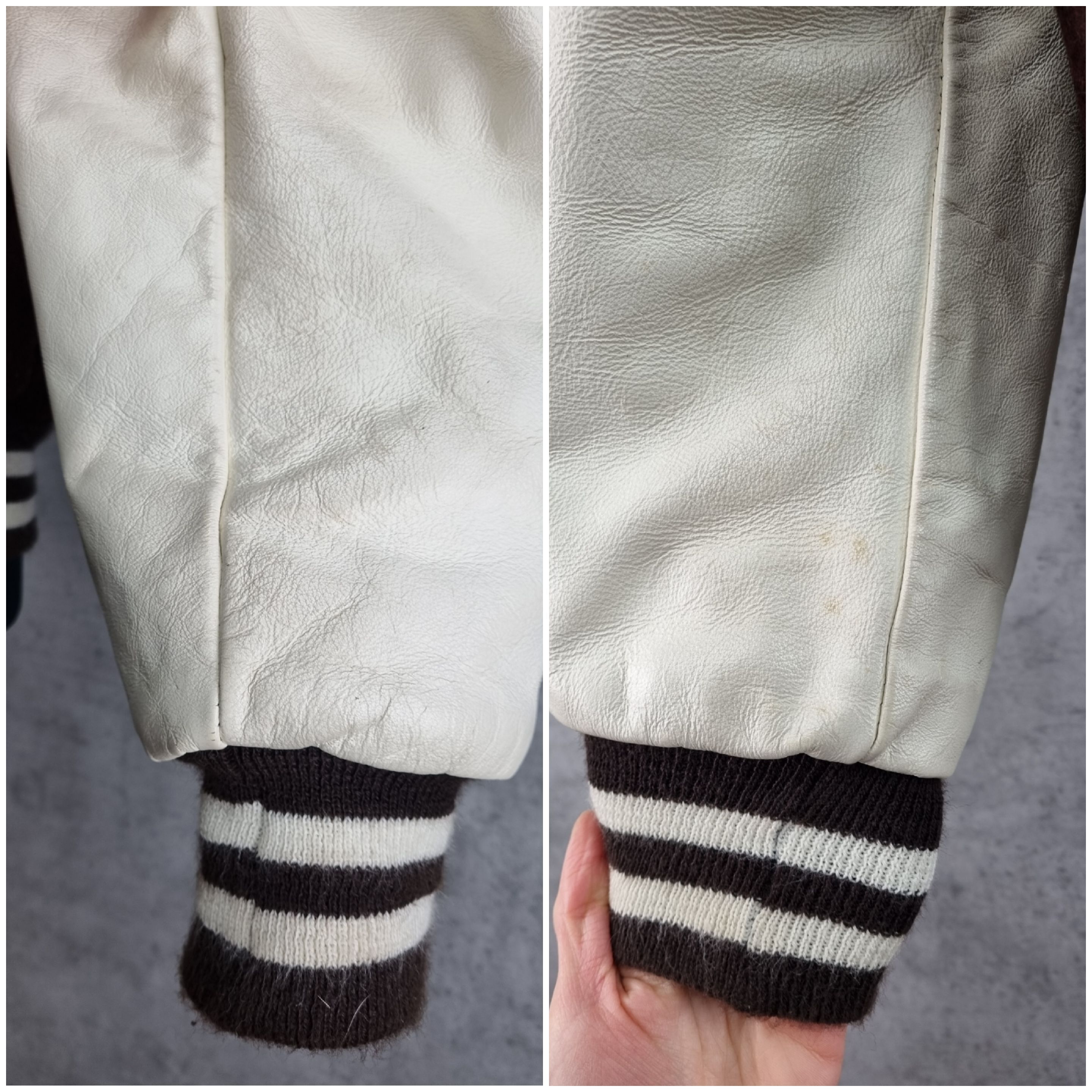NCAA × NFL Ferndale Eagles Marching Band Leather Wool Jacket Size US M / EU 48-50 / 2 - 9 Thumbnail