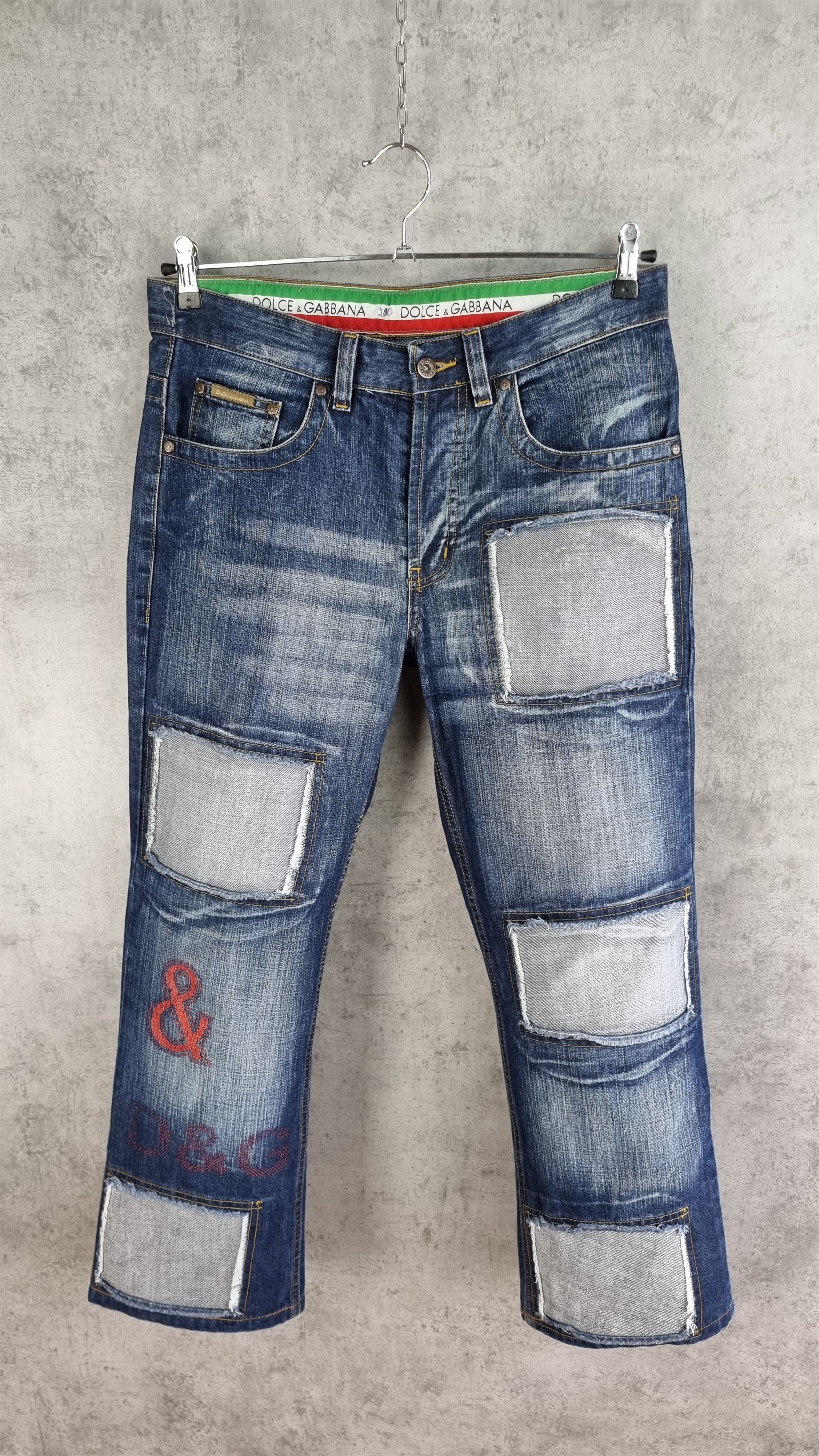Patchwork D&G Big Logo Denim Jeans