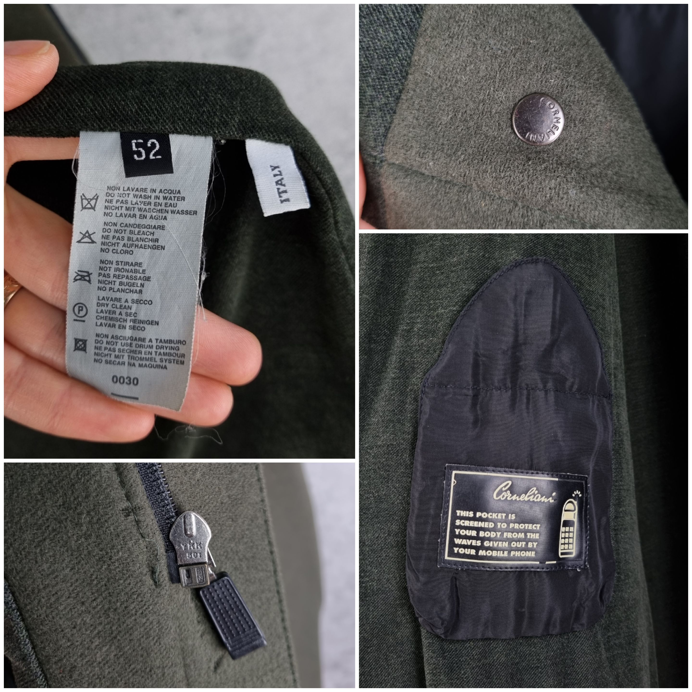 Corneliani Corneliani Multipockets Wool Coat Made in Italy. Size US L / EU 52-54 / 3 - 9 Thumbnail