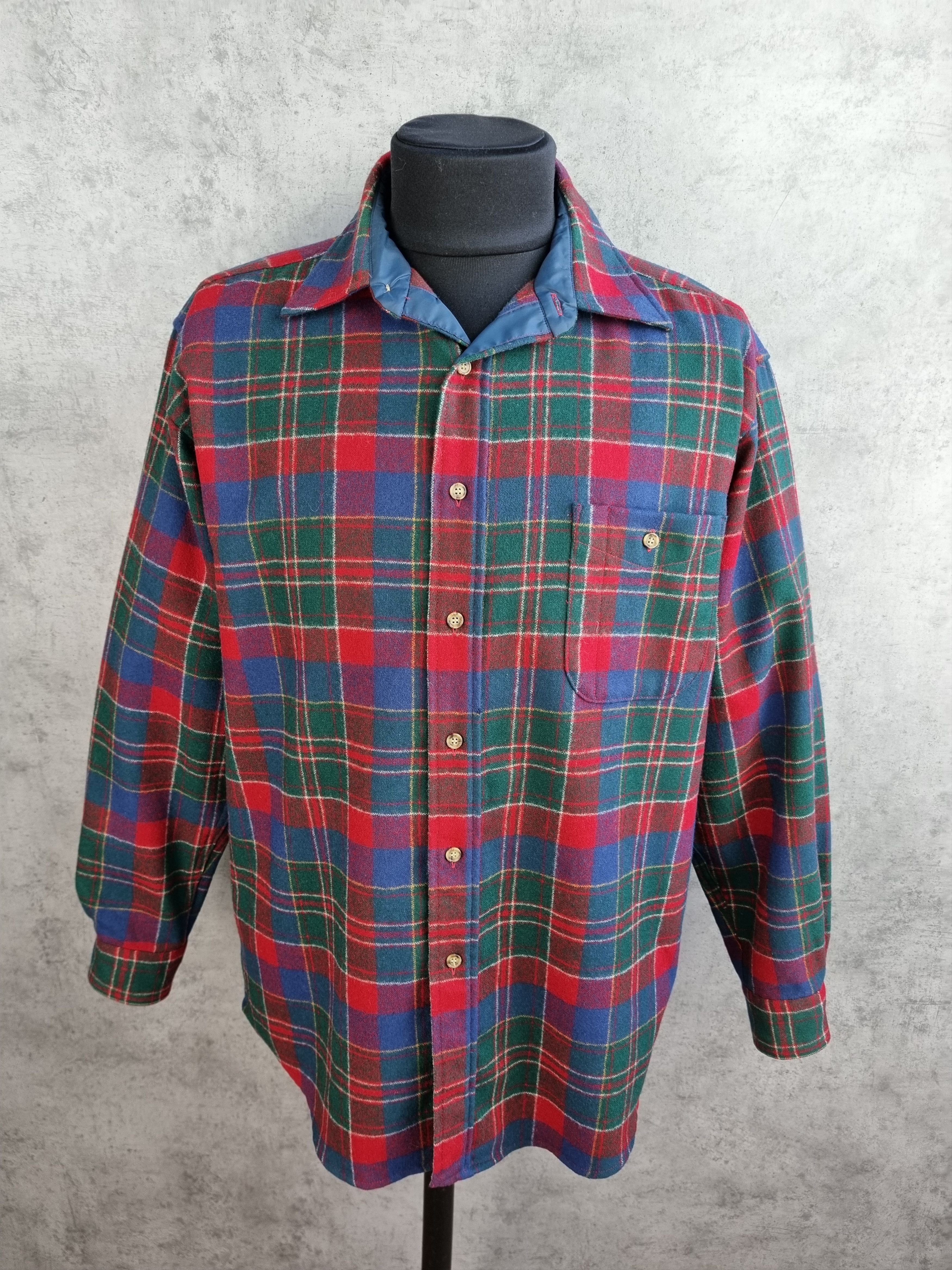 Pendleton × Vintage Pendleton Plaid Wool Shirt made in USA Size US XL / EU 56 / 4 - 3 Thumbnail