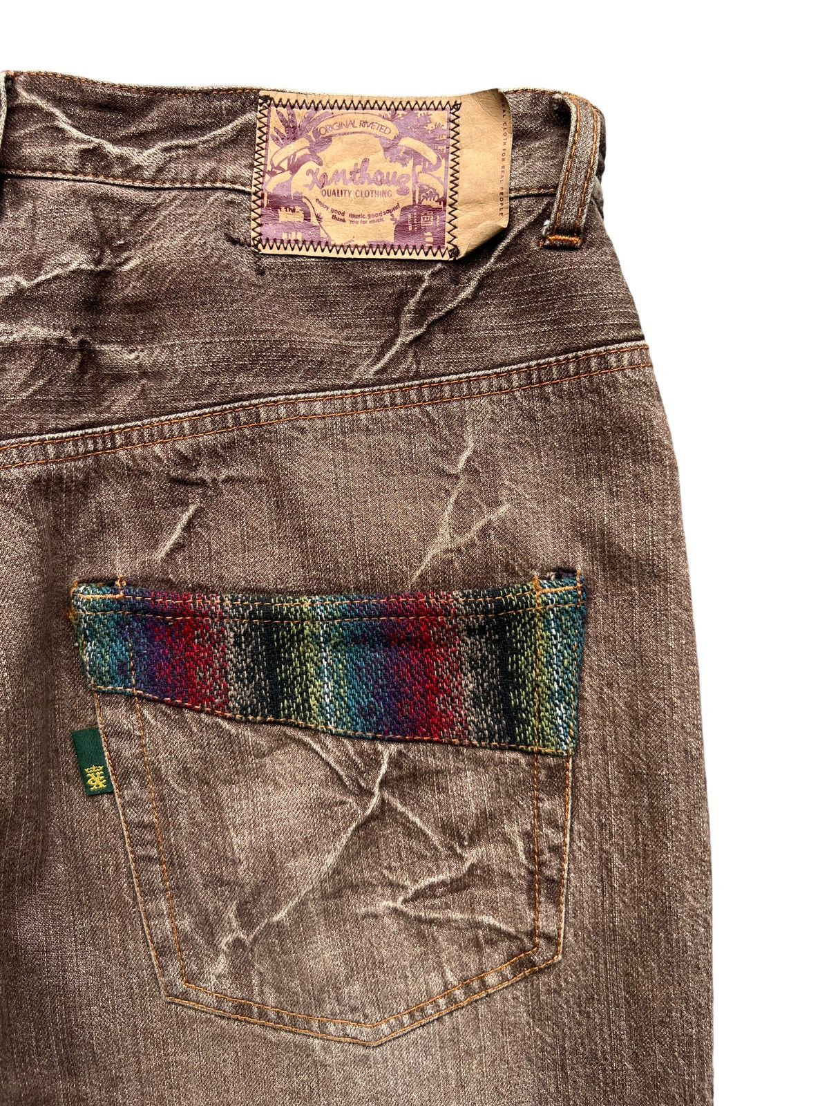 Japanese Brand Japanese Brand Brown Distressed Jeans 33x32 Size US 33 - 7 Thumbnail