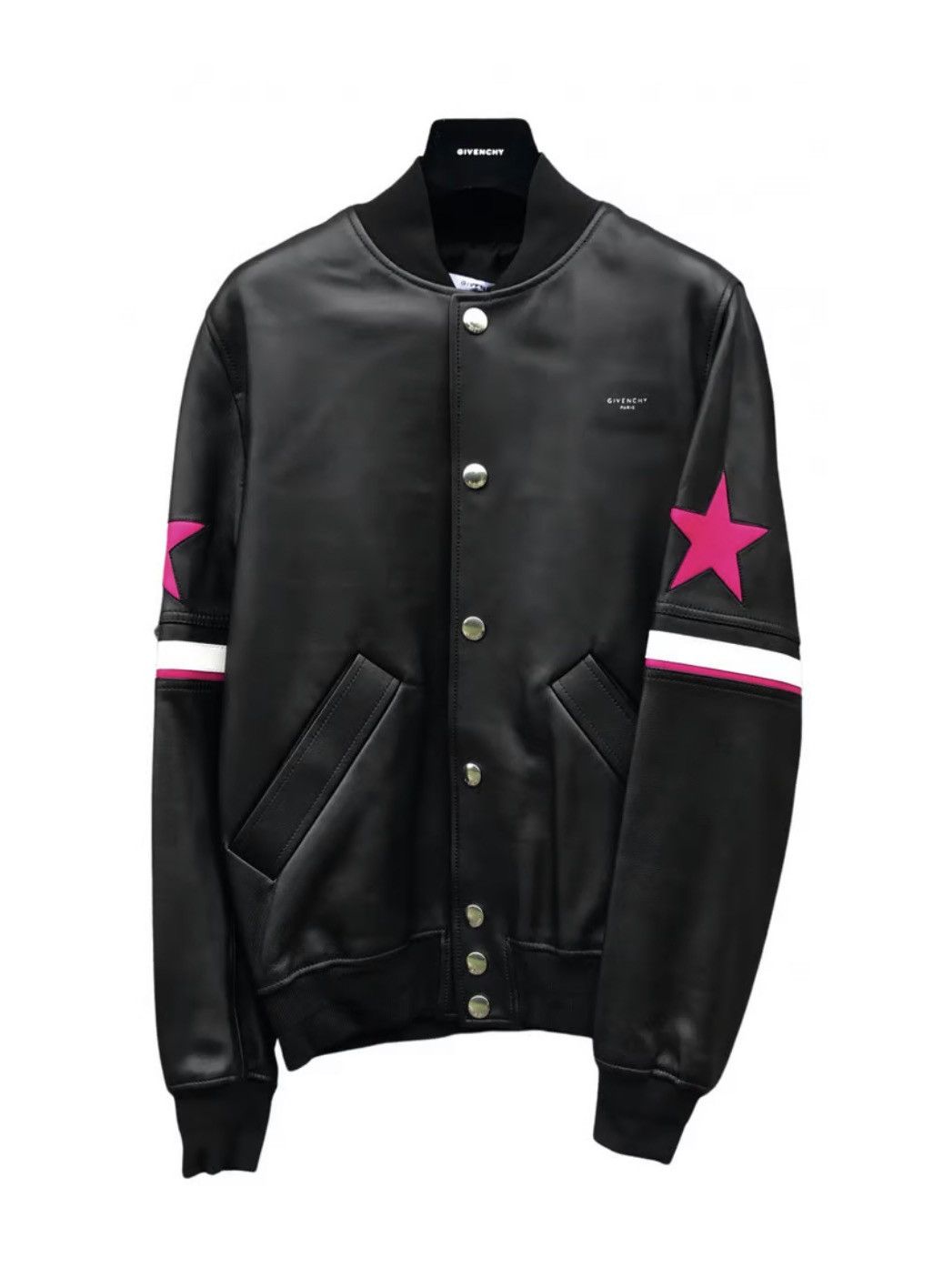 Givenchy UltraRare Givenchy Lamb Leather Bomber Jacket Size US L / EU 52-54 / 3 - 3 Thumbnail