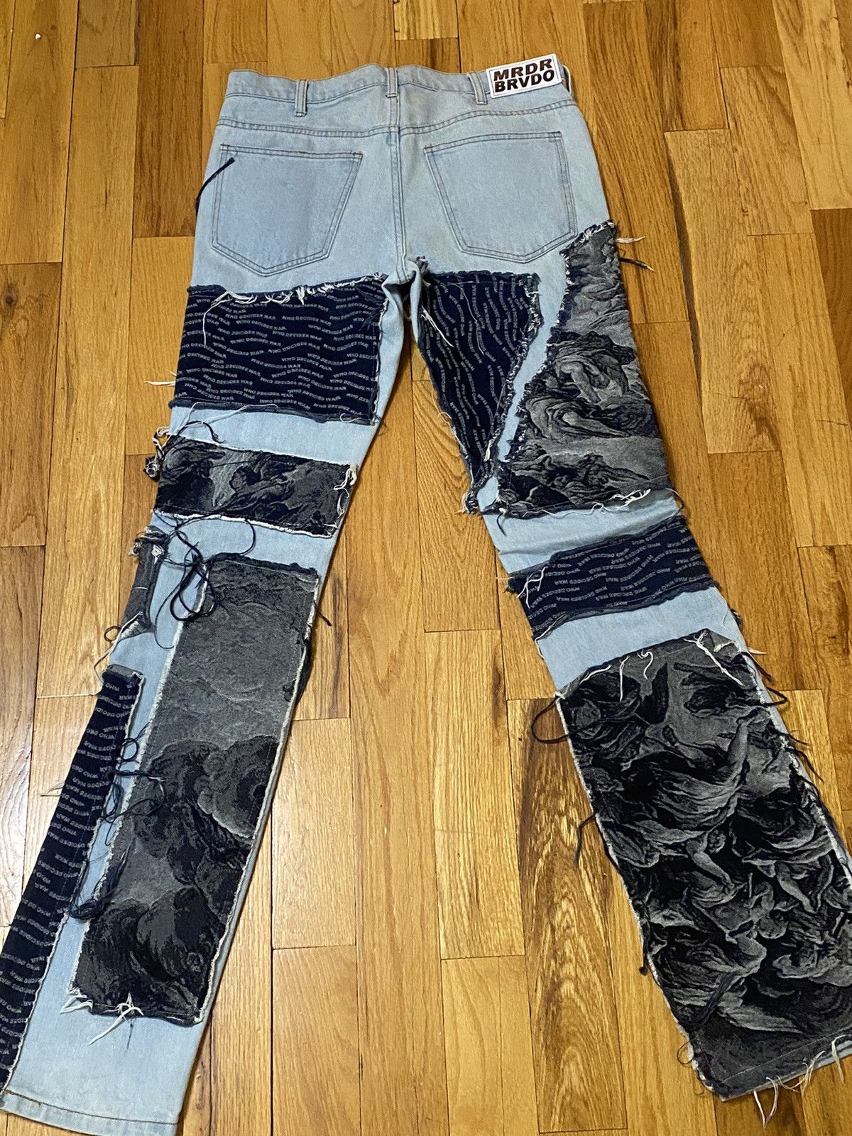 Ev Bravado × Who Decides War Who Decides War Murder Bravado Patchwork Denim Size US 30 / EU 46 - 2 Thumbnail