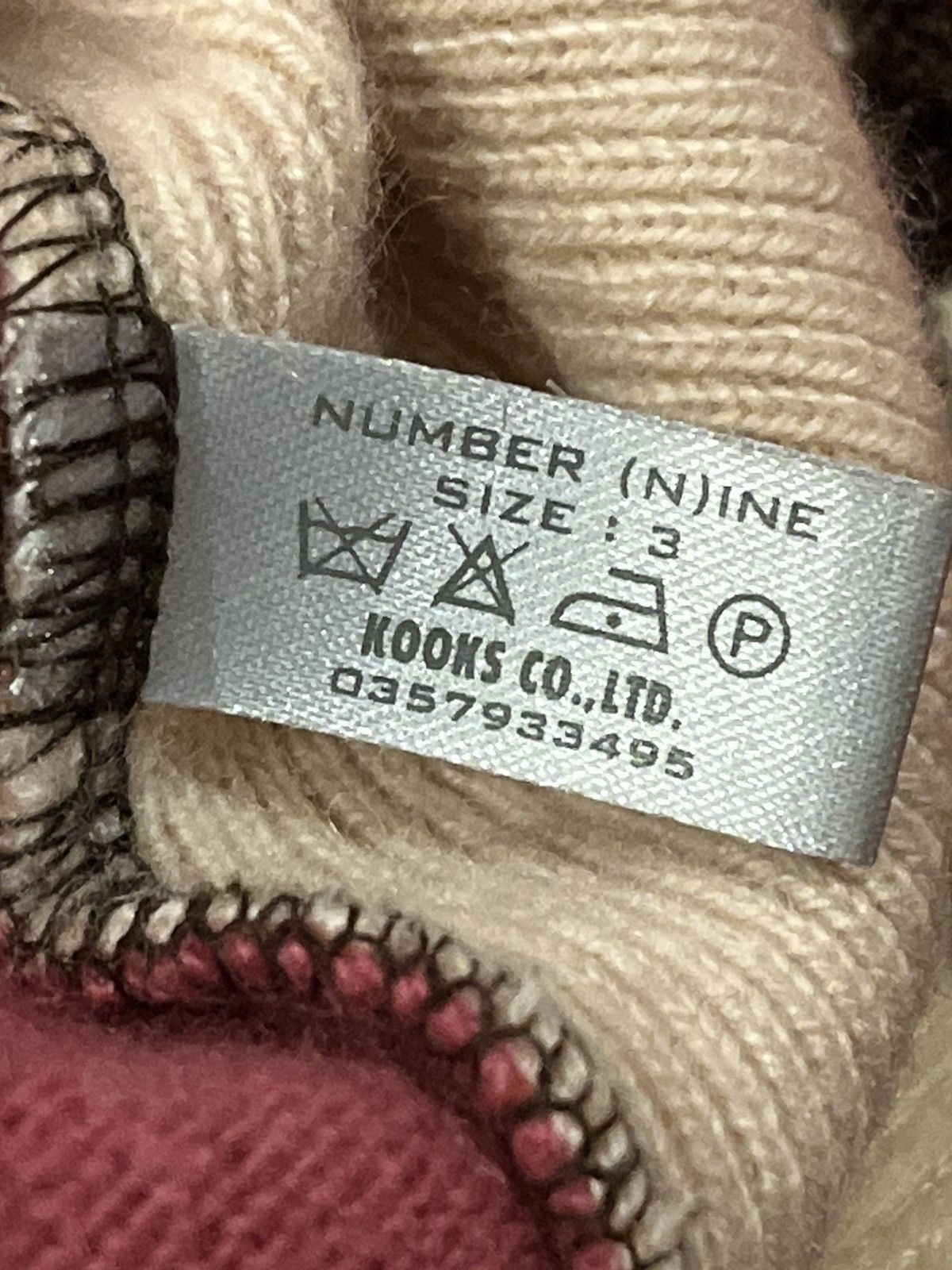 Number (N)ine AW02 Patchwork Cashmere Long Sleeve Size US L / EU 52-54 / 3 - 7 Thumbnail