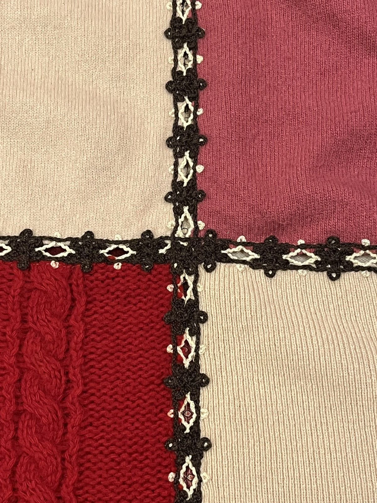 Number (N)ine AW02 Patchwork Cashmere Long Sleeve Size US L / EU 52-54 / 3 - 4 Thumbnail