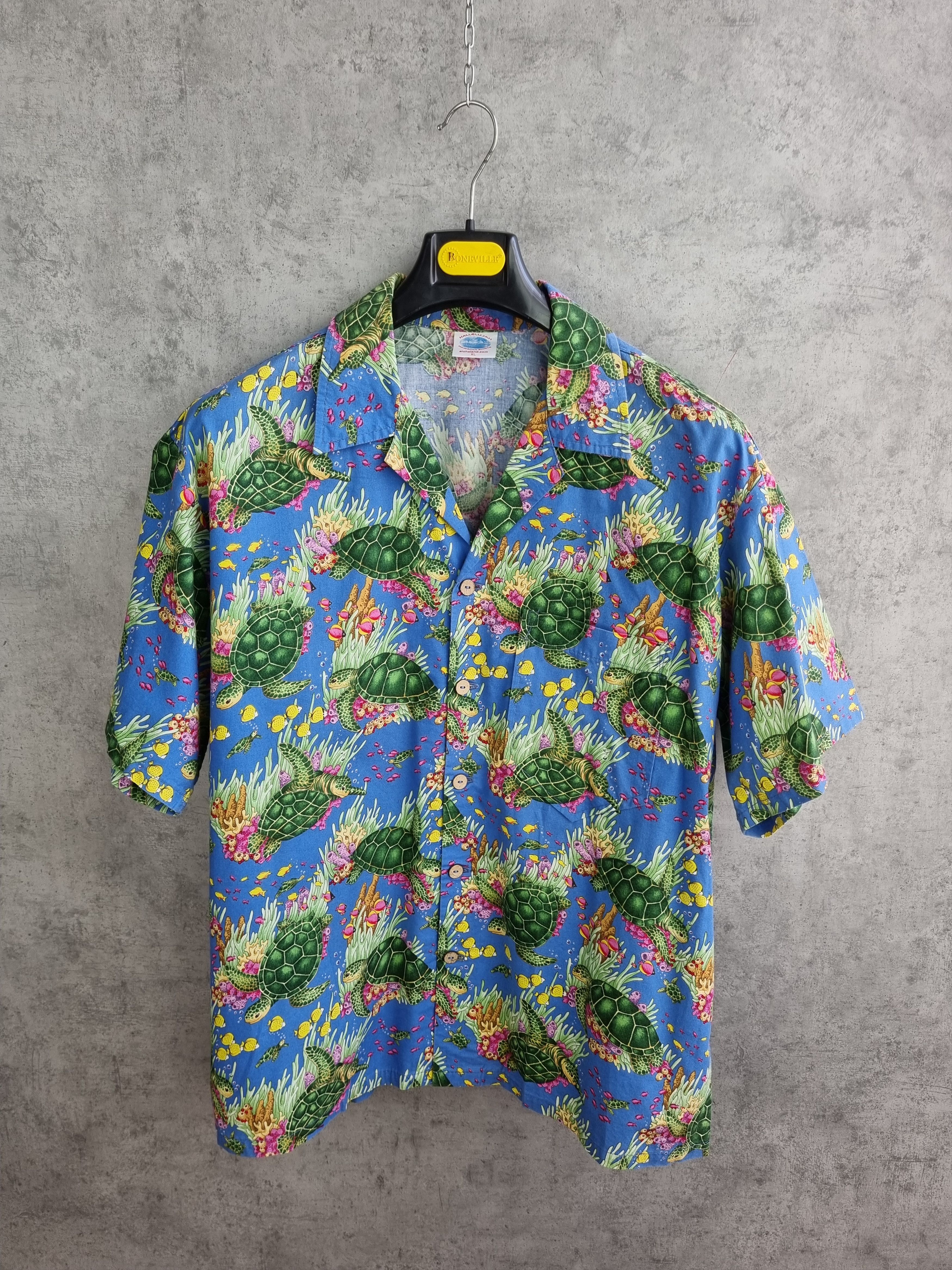 Vintage Rare Print Ocean Aquatic Hawaiian Shirt Size US XL / EU 56 / 4 - 2 Thumbnail