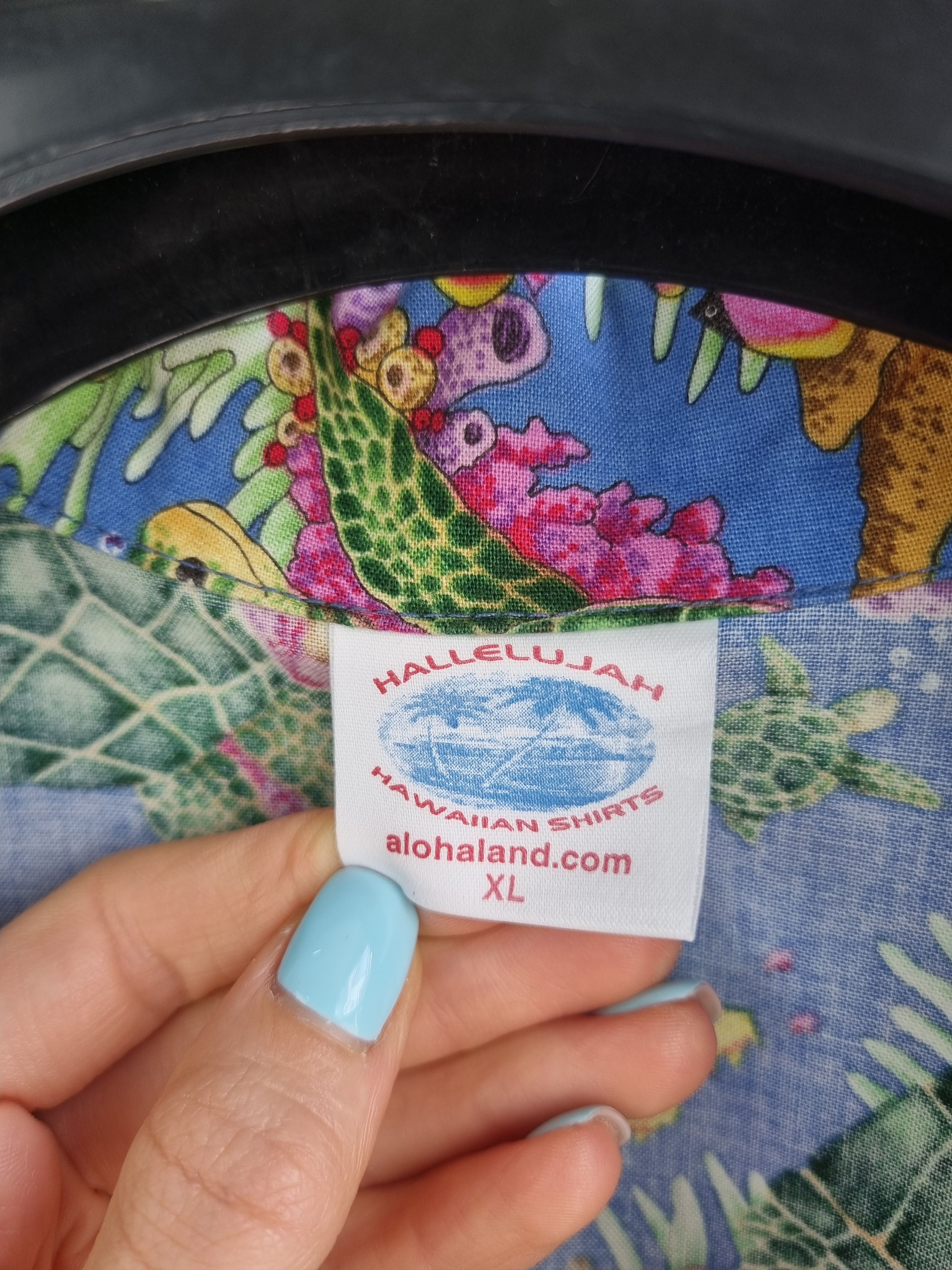 Vintage Rare Print Ocean Aquatic Hawaiian Shirt Size US XL / EU 56 / 4 - 7 Thumbnail