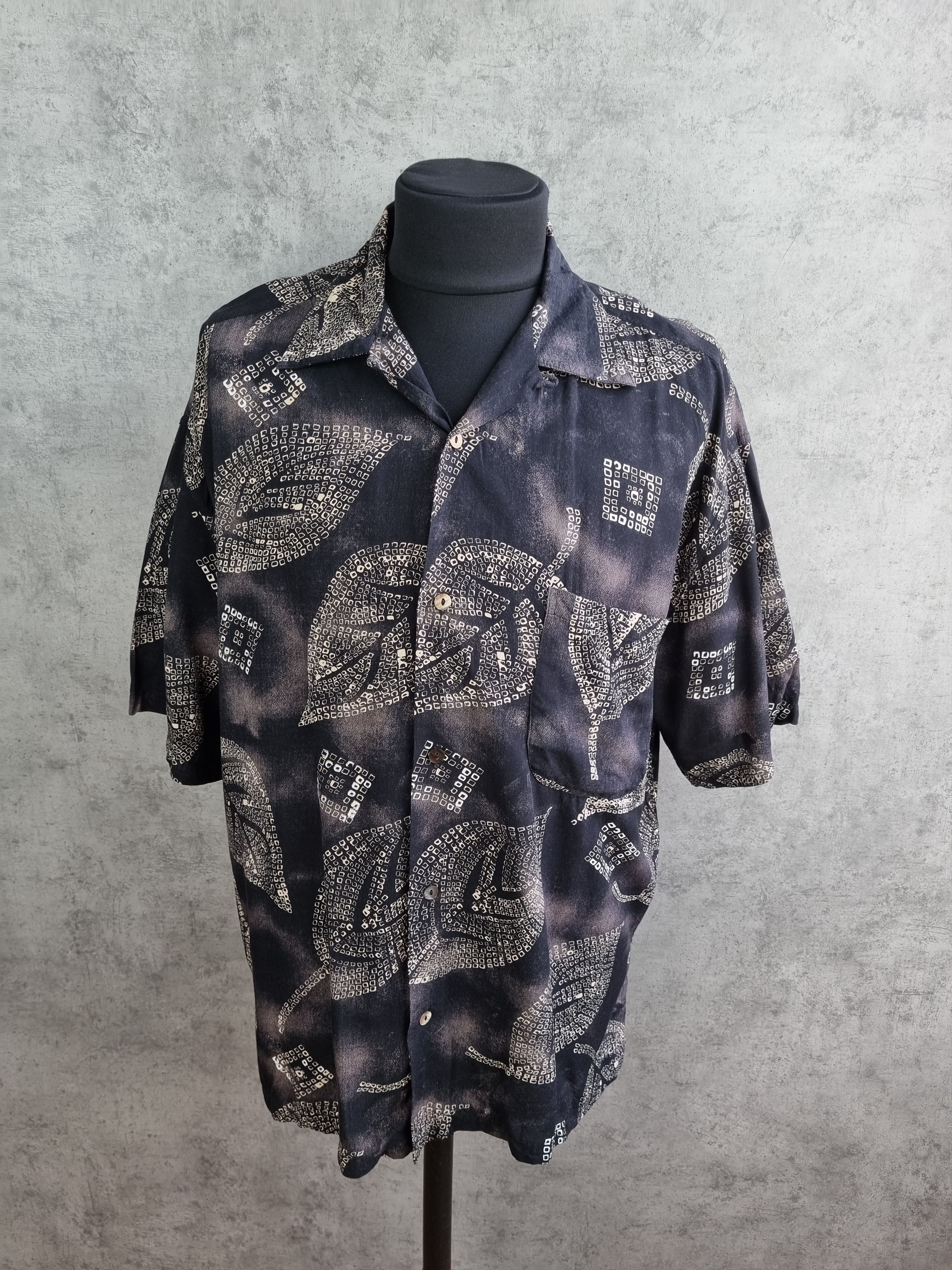Hermes × Vintage Hermes Bar Unique Handmade Light Hawaiian Shirt Size US L / EU 52-54 / 3 - 3 Thumbnail