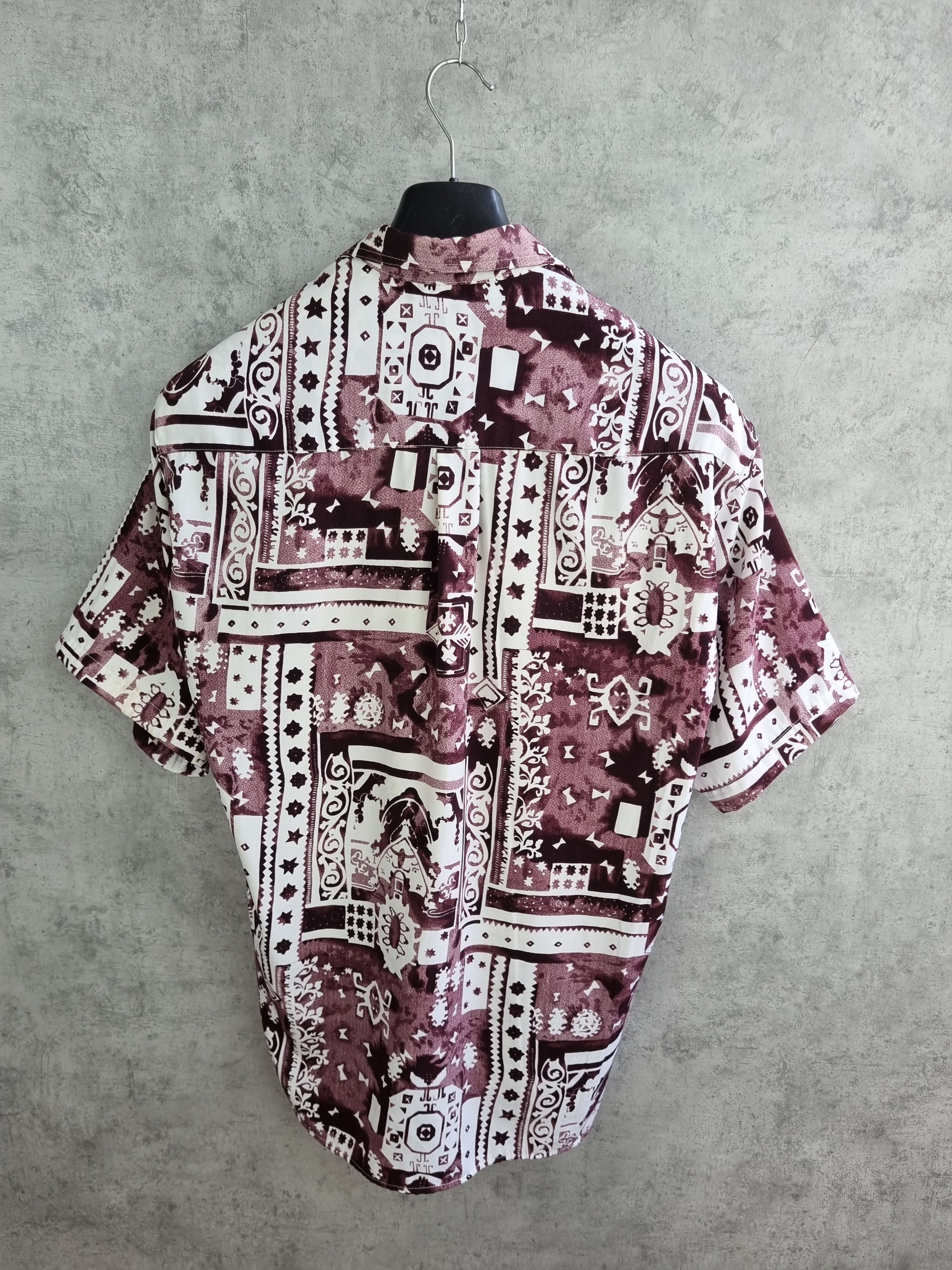 Vintage Abstract Psychedelic Artistic Print Hawaiian Shirt Size US L / EU 52-54 / 3 - 5 Thumbnail
