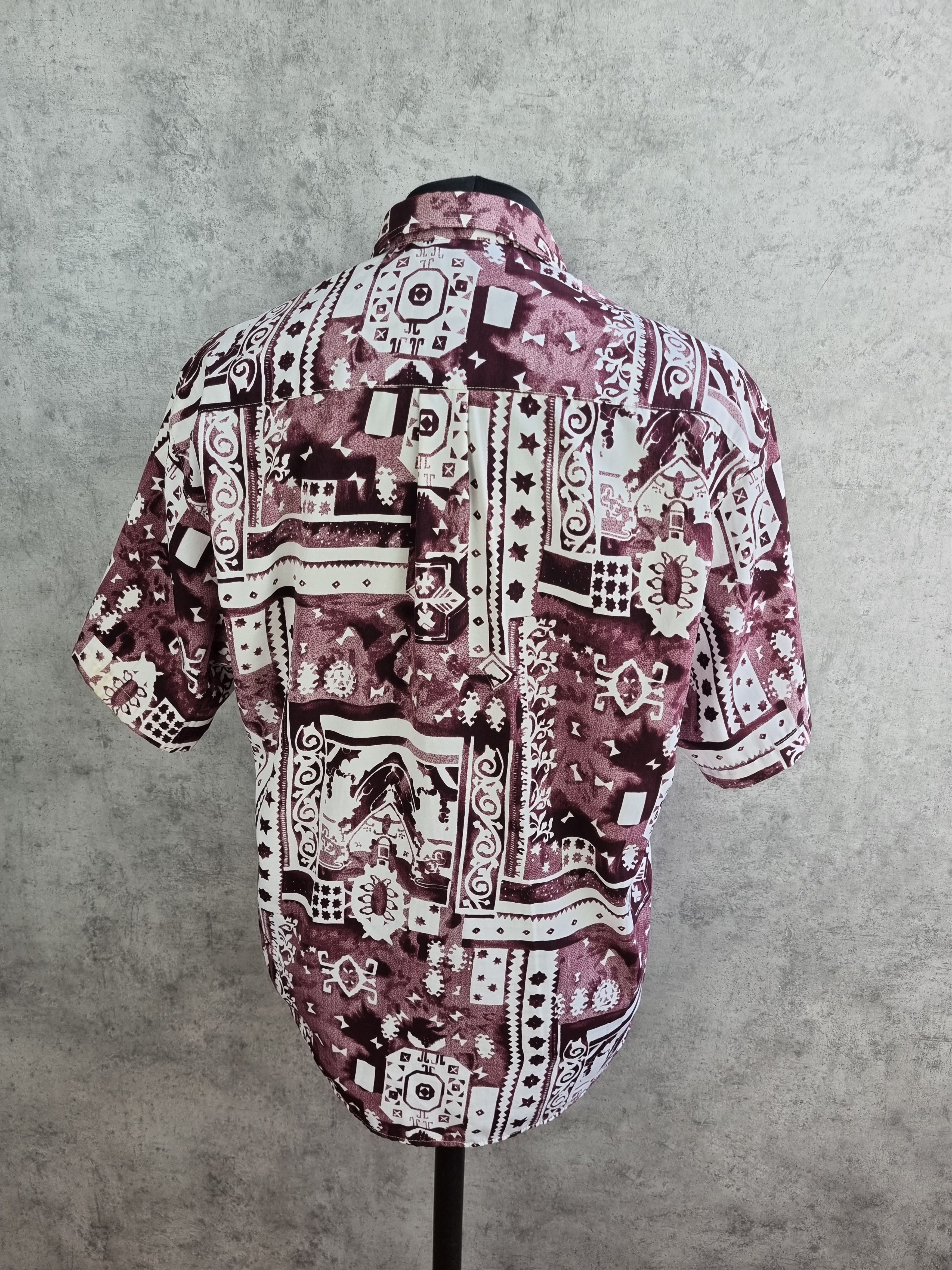 Vintage Abstract Psychedelic Artistic Print Hawaiian Shirt Size US L / EU 52-54 / 3 - 8 Thumbnail