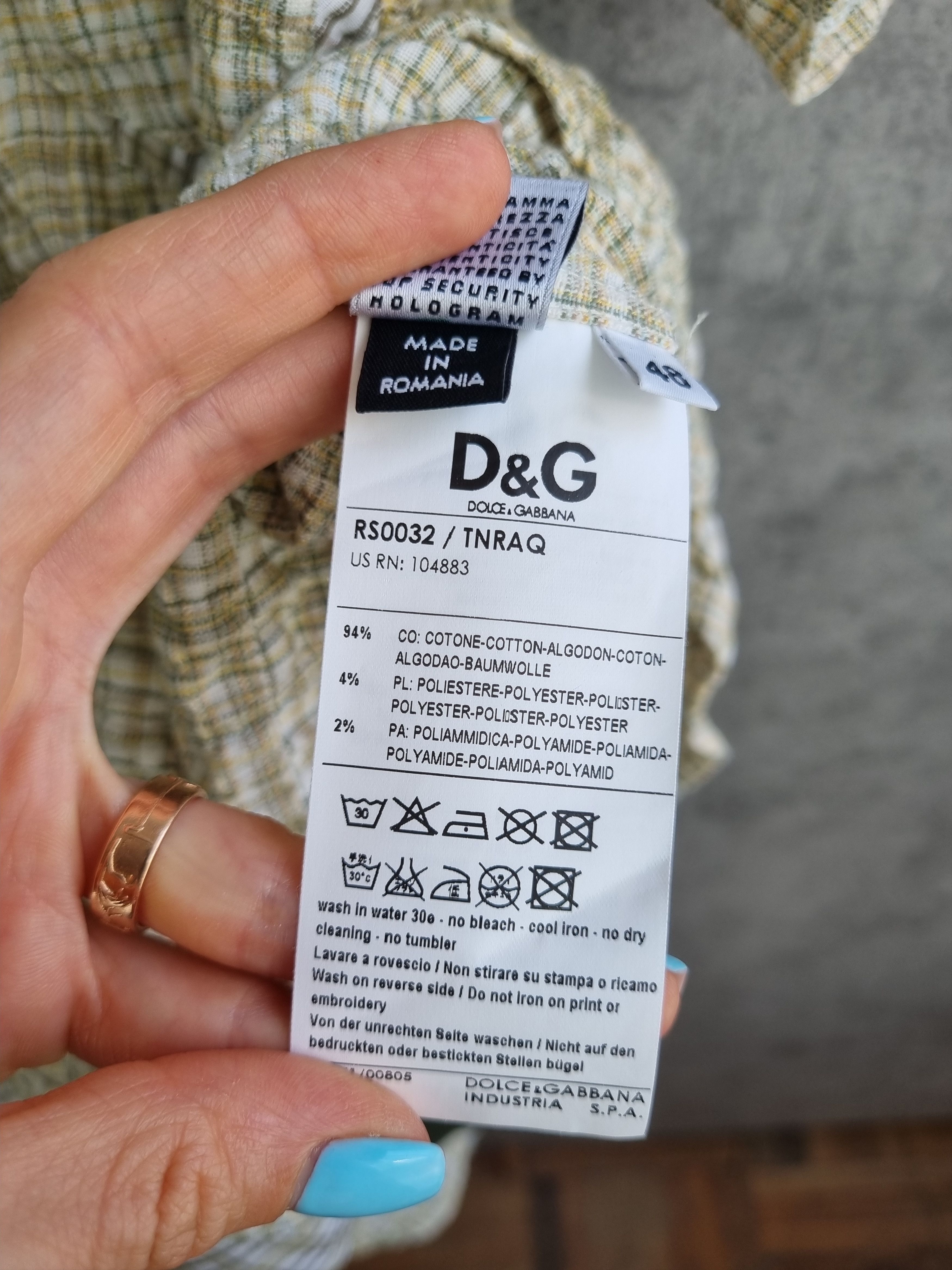 Dolce & Gabbana × Seditionaries NWT Dolce Gabbana Plaid Splay Fabric Camicia Shirt Size US M / EU 48-50 / 2 - 6 Thumbnail