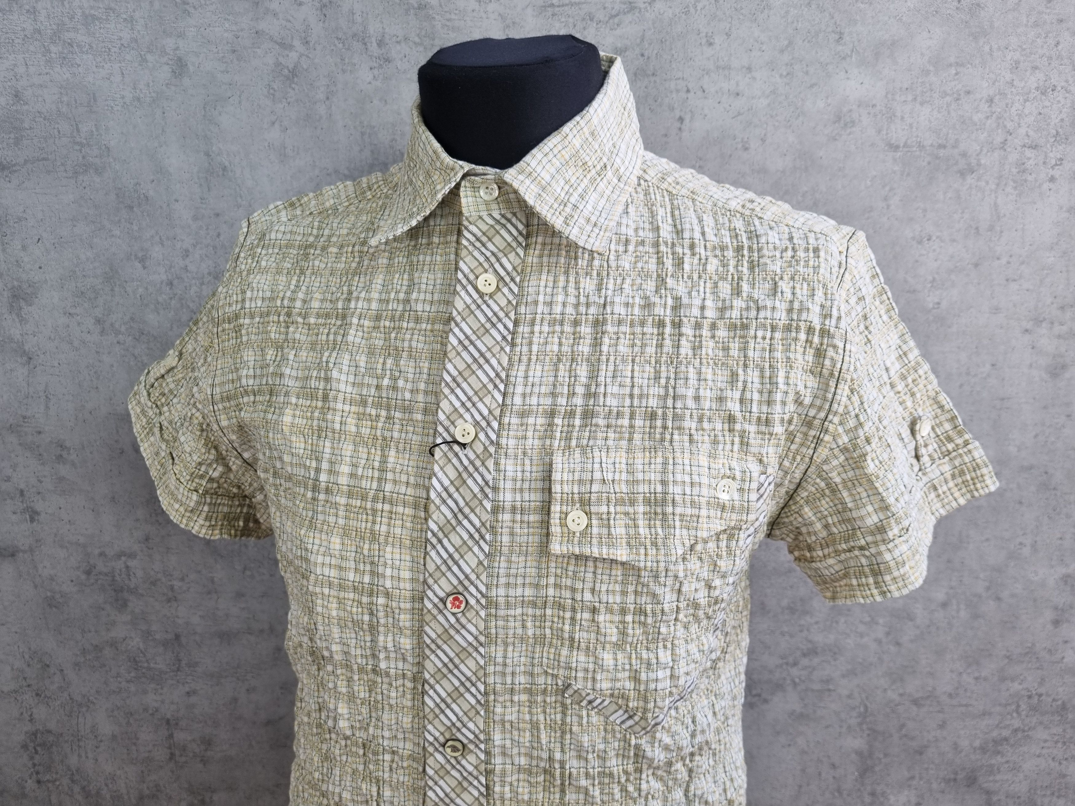 NWT Dolce Gabbana Plaid Splay Fabric Camicia Shirt