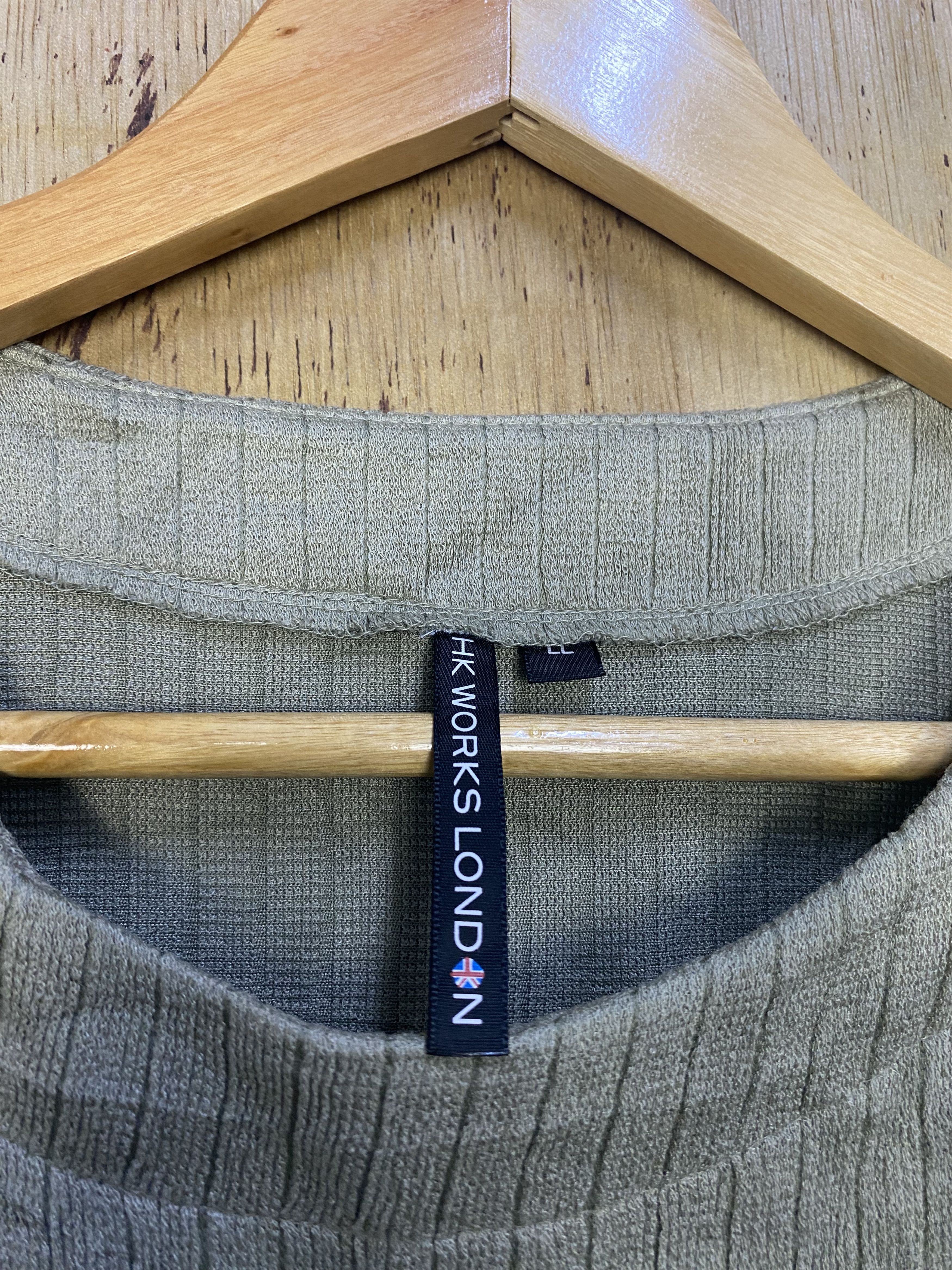 Aran Isles Knitwear LARGE BAGGY HK WORKS Twofer Top Knit Sweater #4420 Size L / US 10 / IT 46 - 4 Thumbnail
