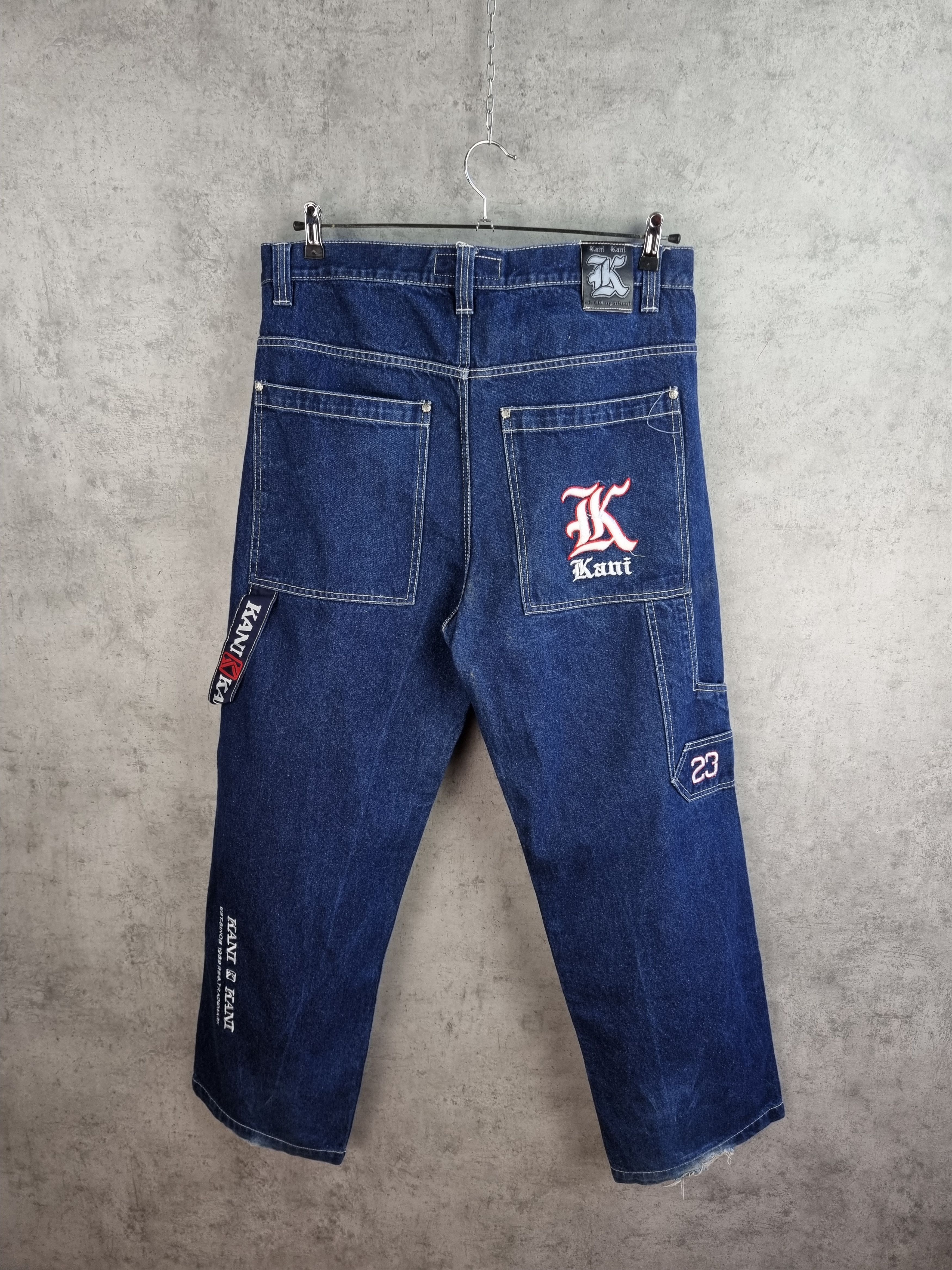 Karl Kani × Vintage Karl Kani Baggy Jeans with Embroidered Logo Size US 37 - 2 Thumbnail