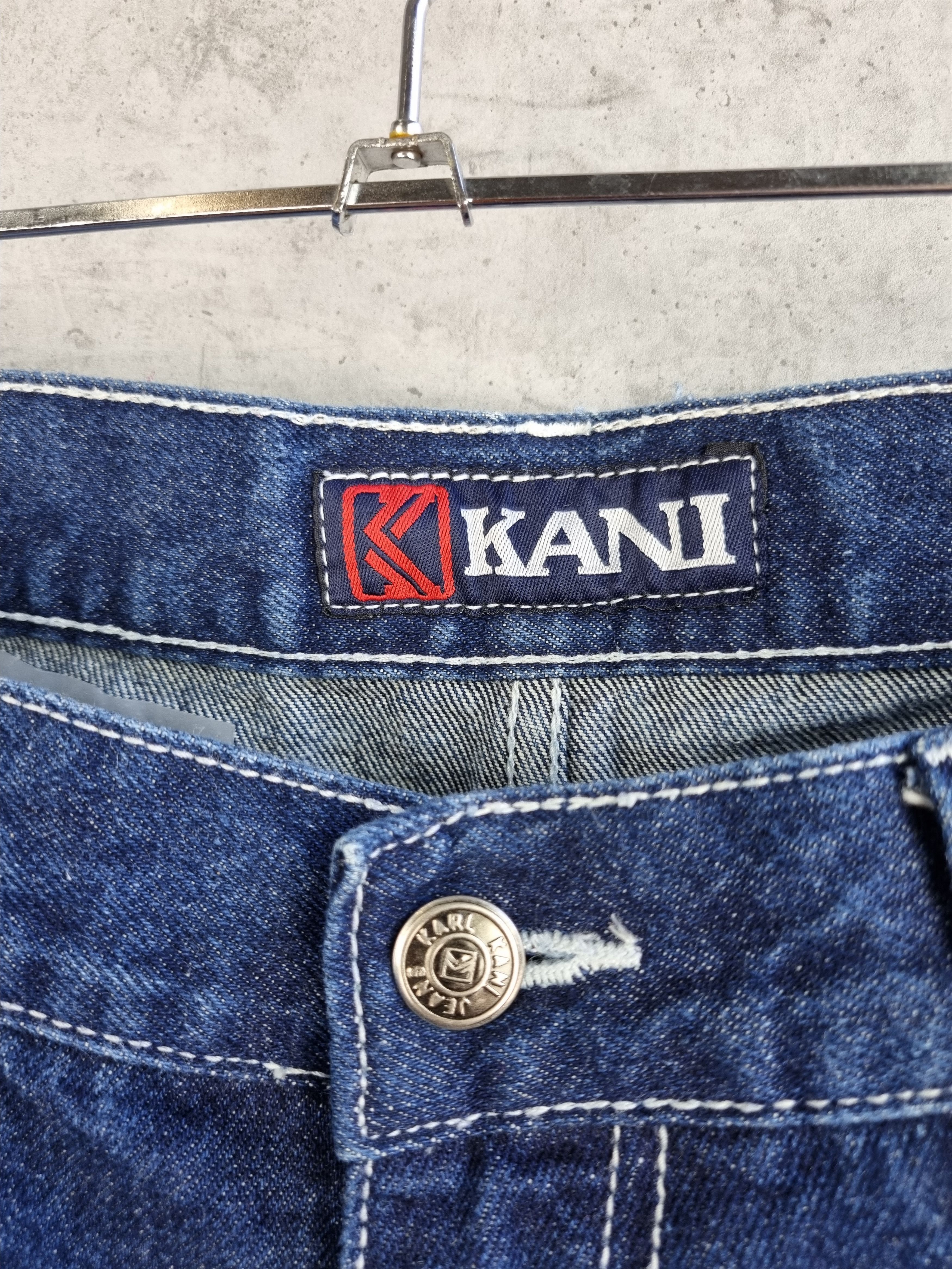 Karl Kani × Vintage Karl Kani Baggy Jeans with Embroidered Logo Size US 37 - 9 Thumbnail