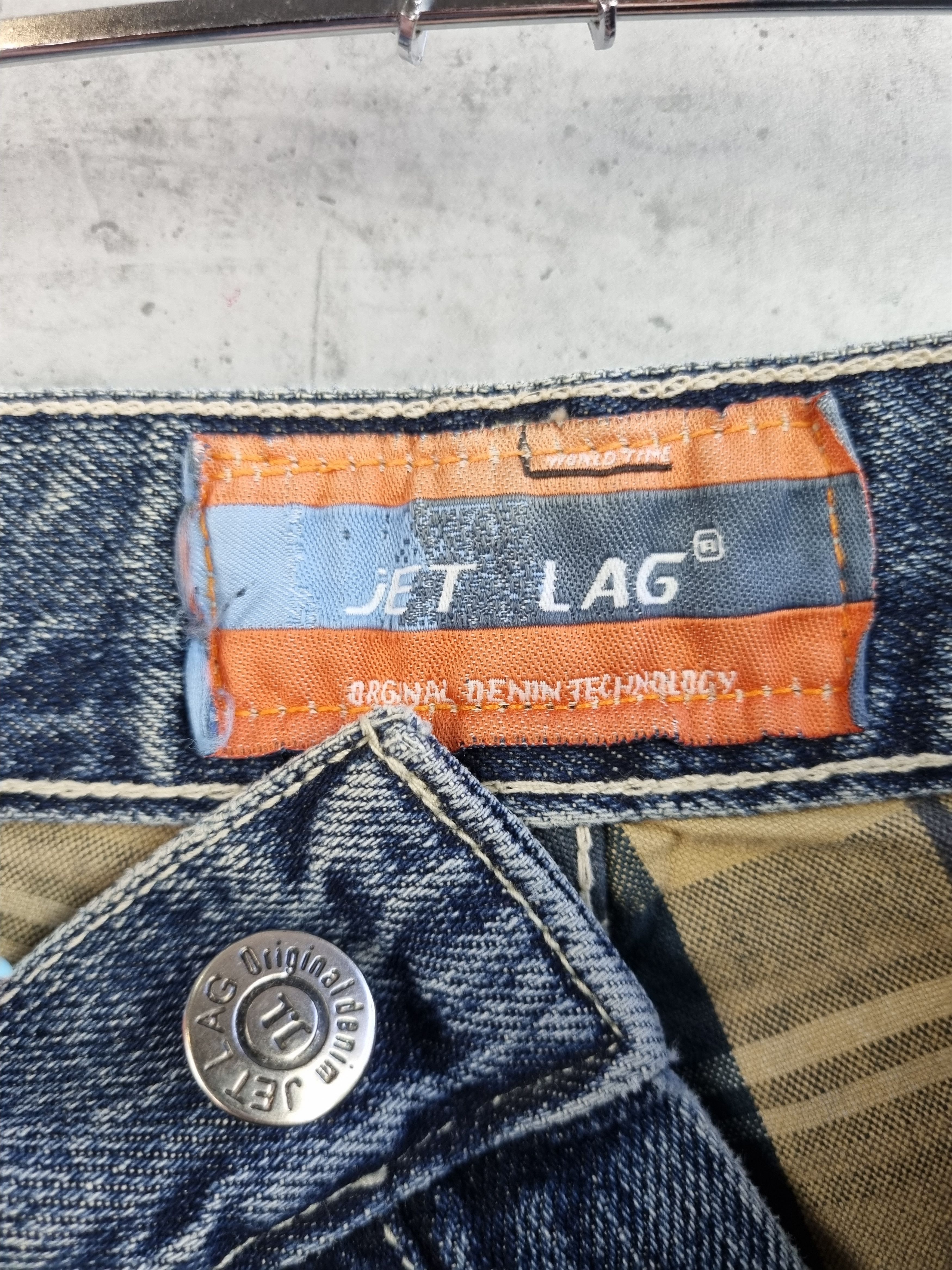 Jet Lag × Seditionaries Cowboy Double Knees Plaid Denim Jeans Size US 31 - 6 Thumbnail