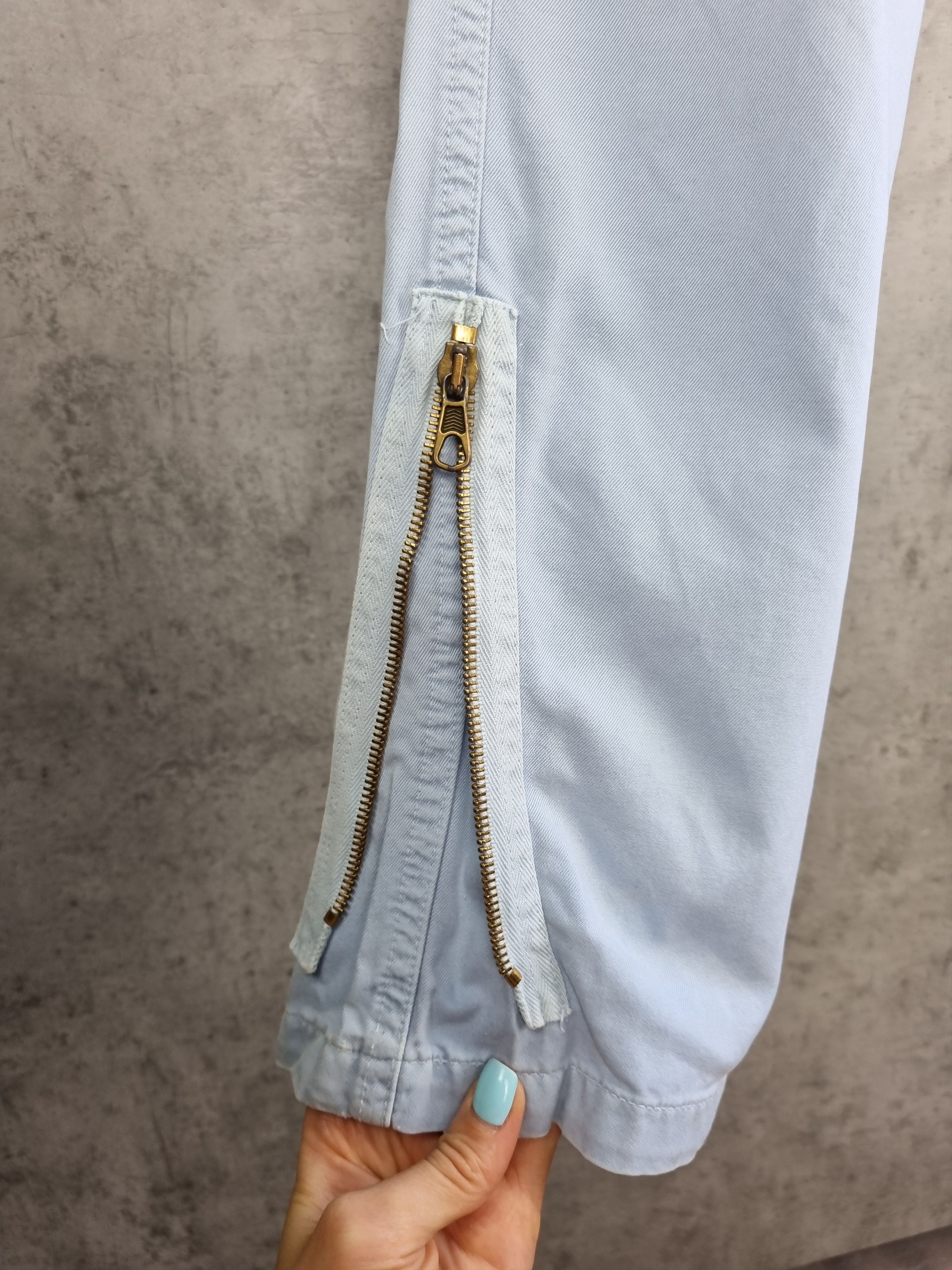Japanese Brand × Mason's Baby Blue Cargo Cotton Pants Size US 33 - 9 Thumbnail