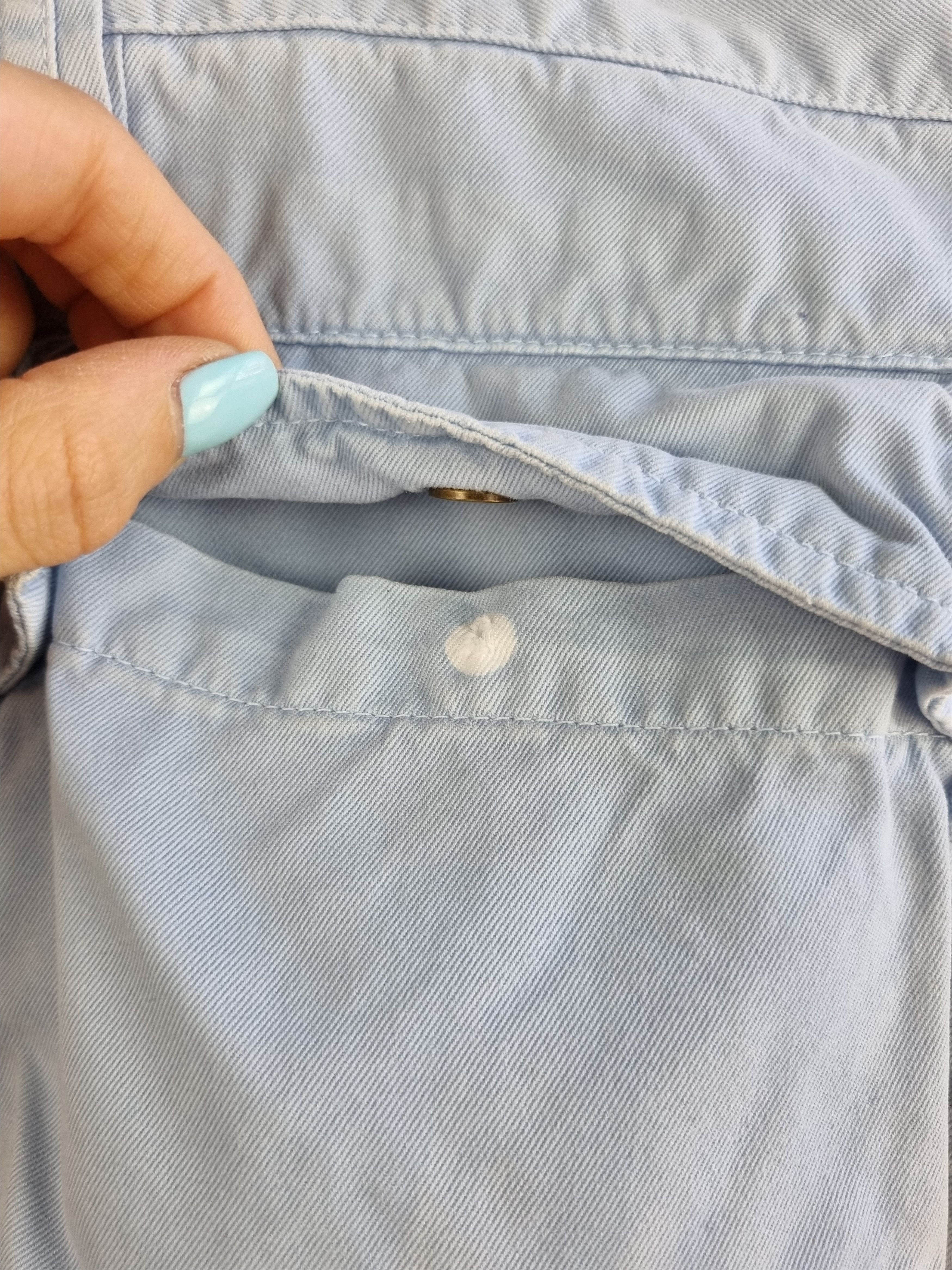 Japanese Brand × Mason's Baby Blue Cargo Cotton Pants Size US 33 - 12 Thumbnail