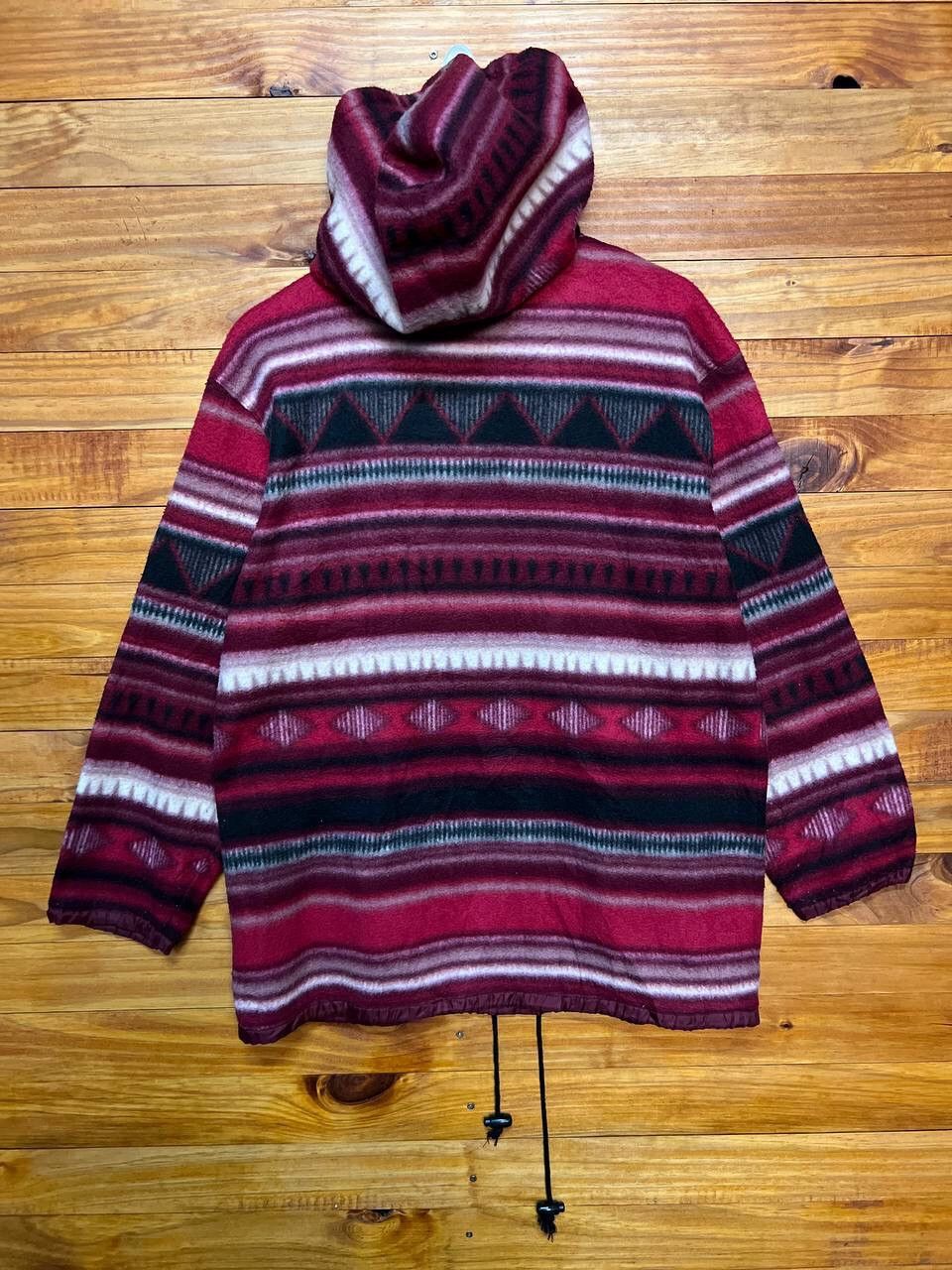 Japanese Brand JEAN-COX NATIVE DESIGN WOOL HOODED JACKET Size US M / EU 48-50 / 2 - 6 Thumbnail