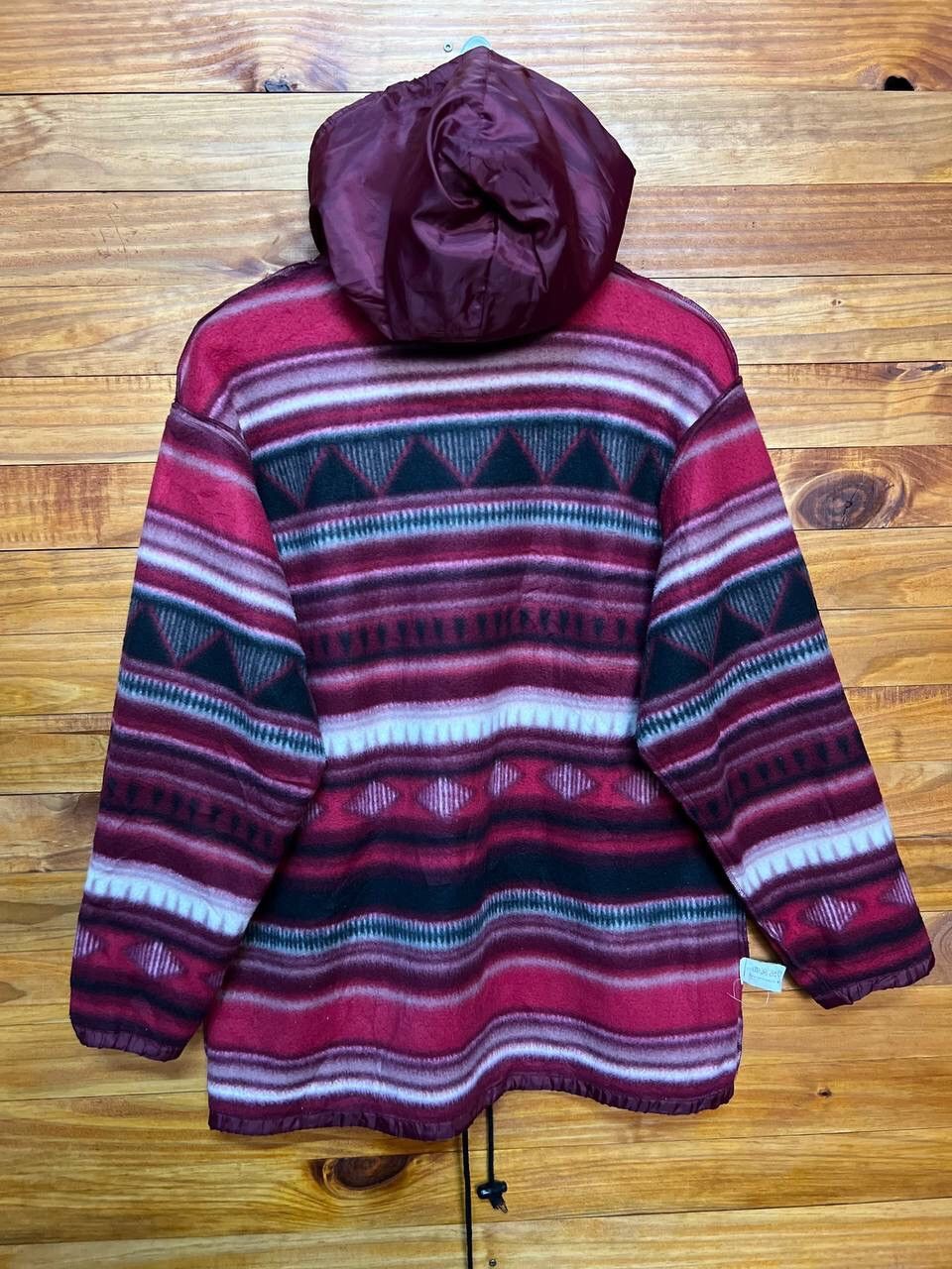 Japanese Brand JEAN-COX NATIVE DESIGN WOOL HOODED JACKET Size US M / EU 48-50 / 2 - 9 Thumbnail