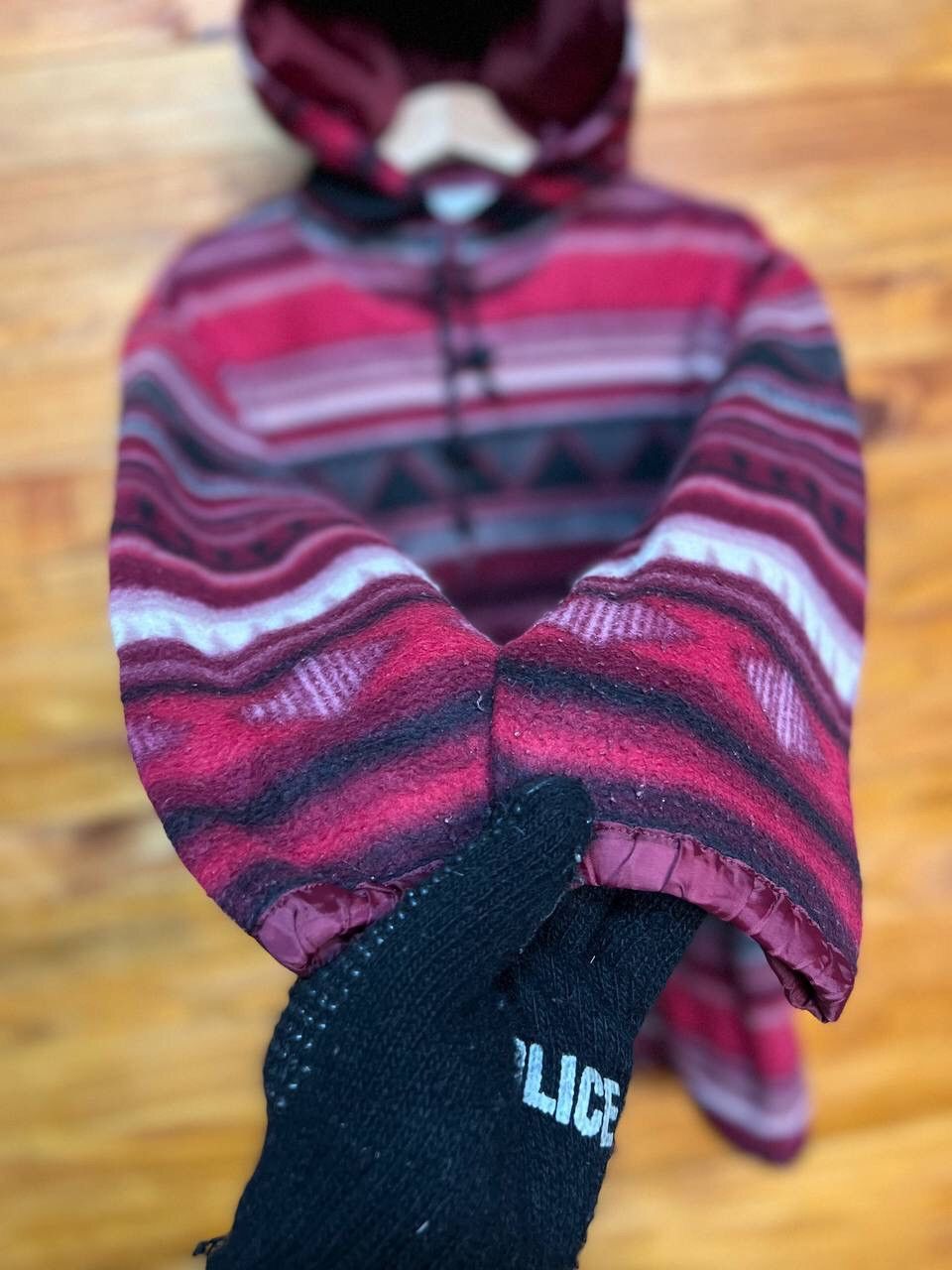 Japanese Brand JEAN-COX NATIVE DESIGN WOOL HOODED JACKET Size US M / EU 48-50 / 2 - 5 Thumbnail