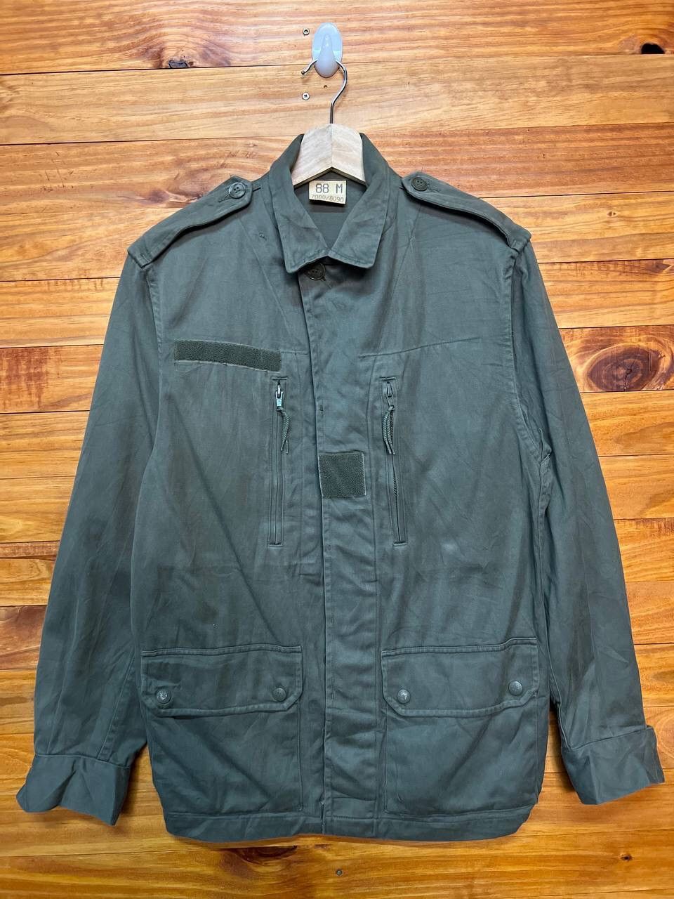 image of Military x Vintage 88 Warein Lille 1989 Jacket in Army Green, Men's (Size Medium)