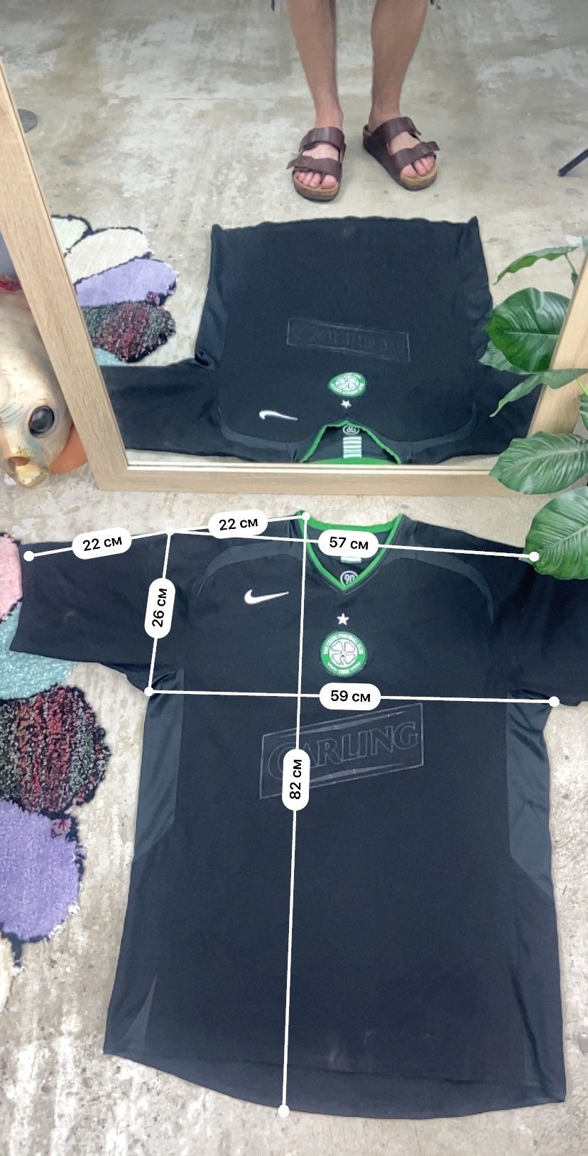 Nike 1990s CELTICS JERSEY NIKE SWOOSH FOOTBALL TEE Size US M / EU 48-50 / 2 - 4 Thumbnail