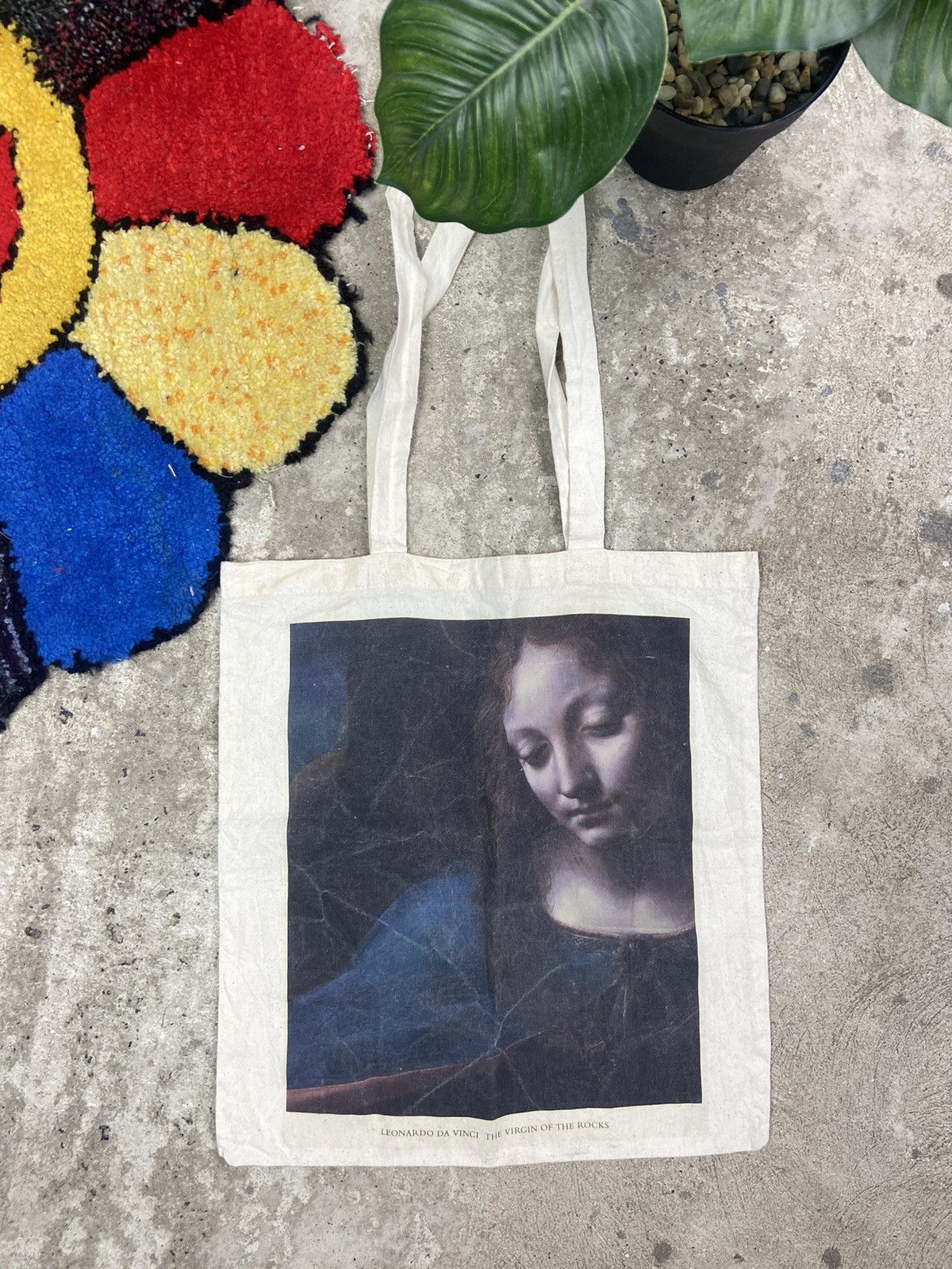 Vintage THE NATIONAL GALERY DA VINCI Y2K VINTAGE TOTE BAG - № 6049 Size ONE SIZE - 2 Thumbnail