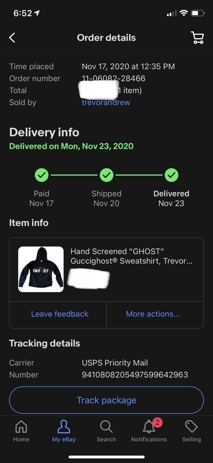 Gucci 1/1 Gucci GHOST Hand Painted Hoodie Size US S / EU 44-46 / 1 - 13 Thumbnail