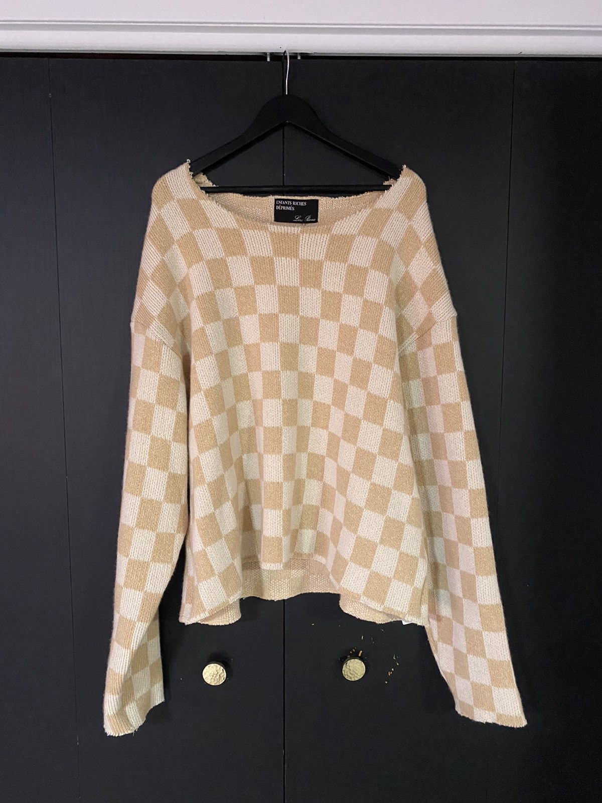Enfants Riches Deprimes Enfants Riches Deprimes Zurich Is Stained Checkered Sweater Size US M / EU 48-50 / 2 - 1 Thumbnail