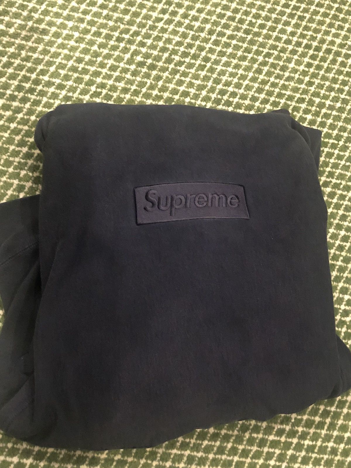 Supreme Supreme Navy Tonal Box Logo Hoodie Size US XL / EU 56 / 4 - 10 Thumbnail