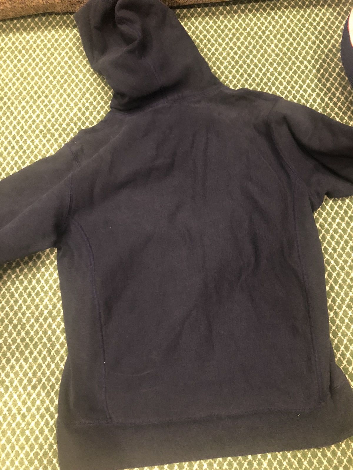 Supreme Navy Tonal Box Logo Hoodie