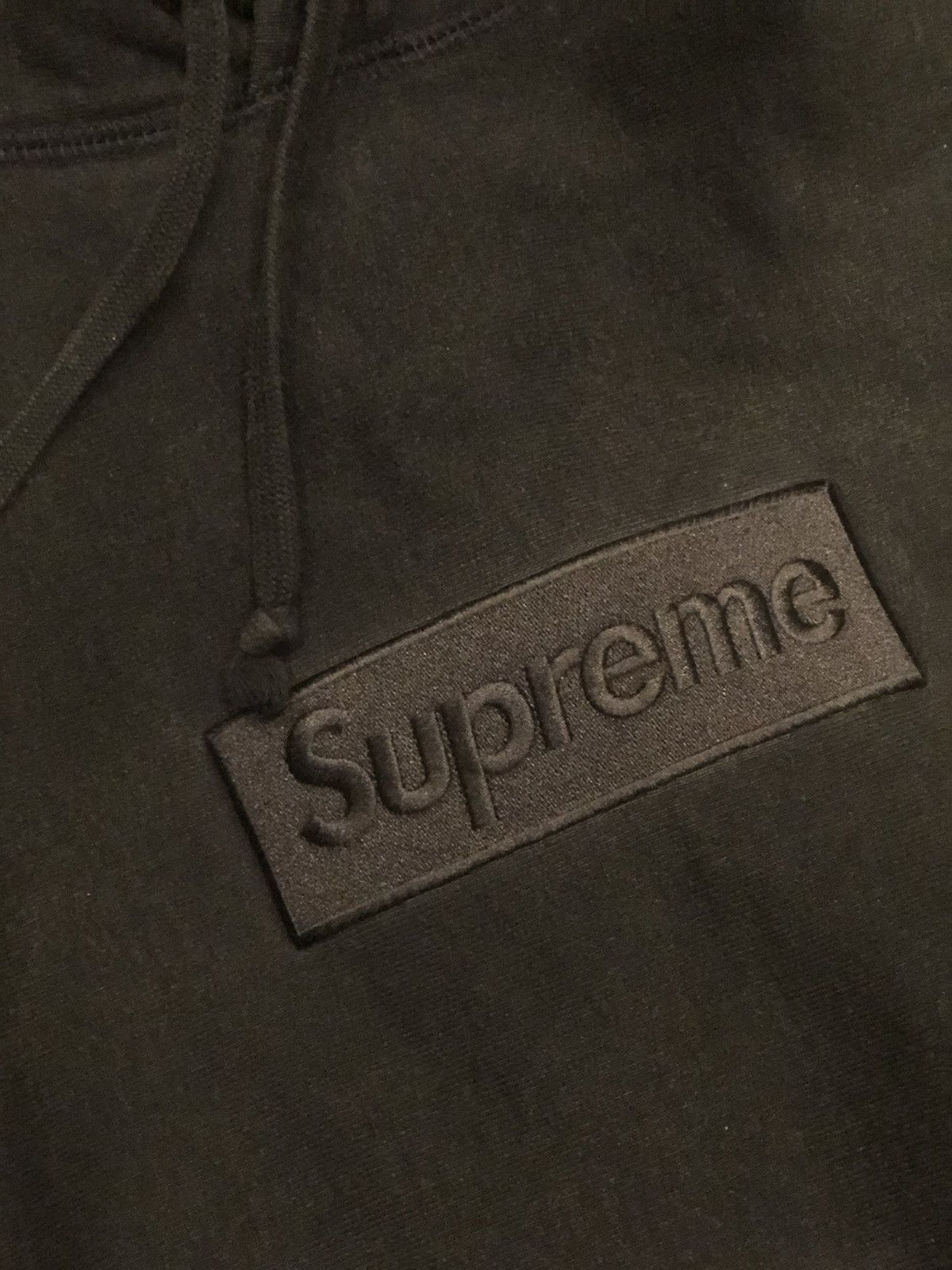 Supreme Supreme Navy Tonal Box Logo Hoodie Size US XL / EU 56 / 4 - 5 Thumbnail
