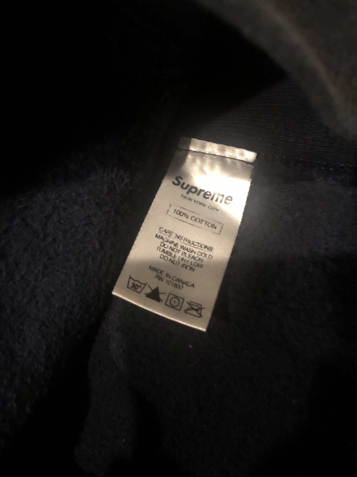 Supreme Supreme Navy Tonal Box Logo Hoodie Size US XL / EU 56 / 4 - 9 Thumbnail