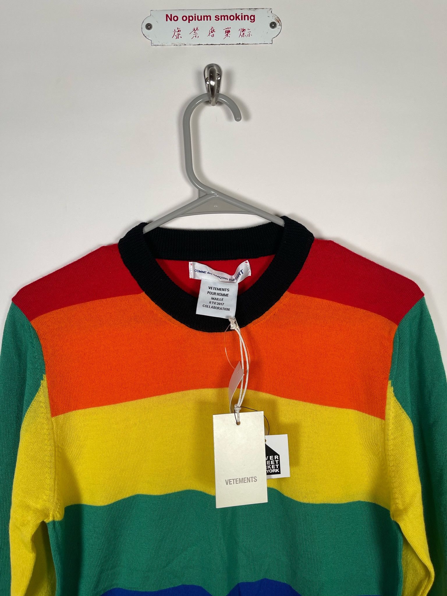 Comme des Garcons × Vetements 🚭OG DEMNA GRAIL🚭Fall/Winter 2017 CDG Gay Knit Sweater Size US S / EU 44-46 / 1 - 2 Thumbnail
