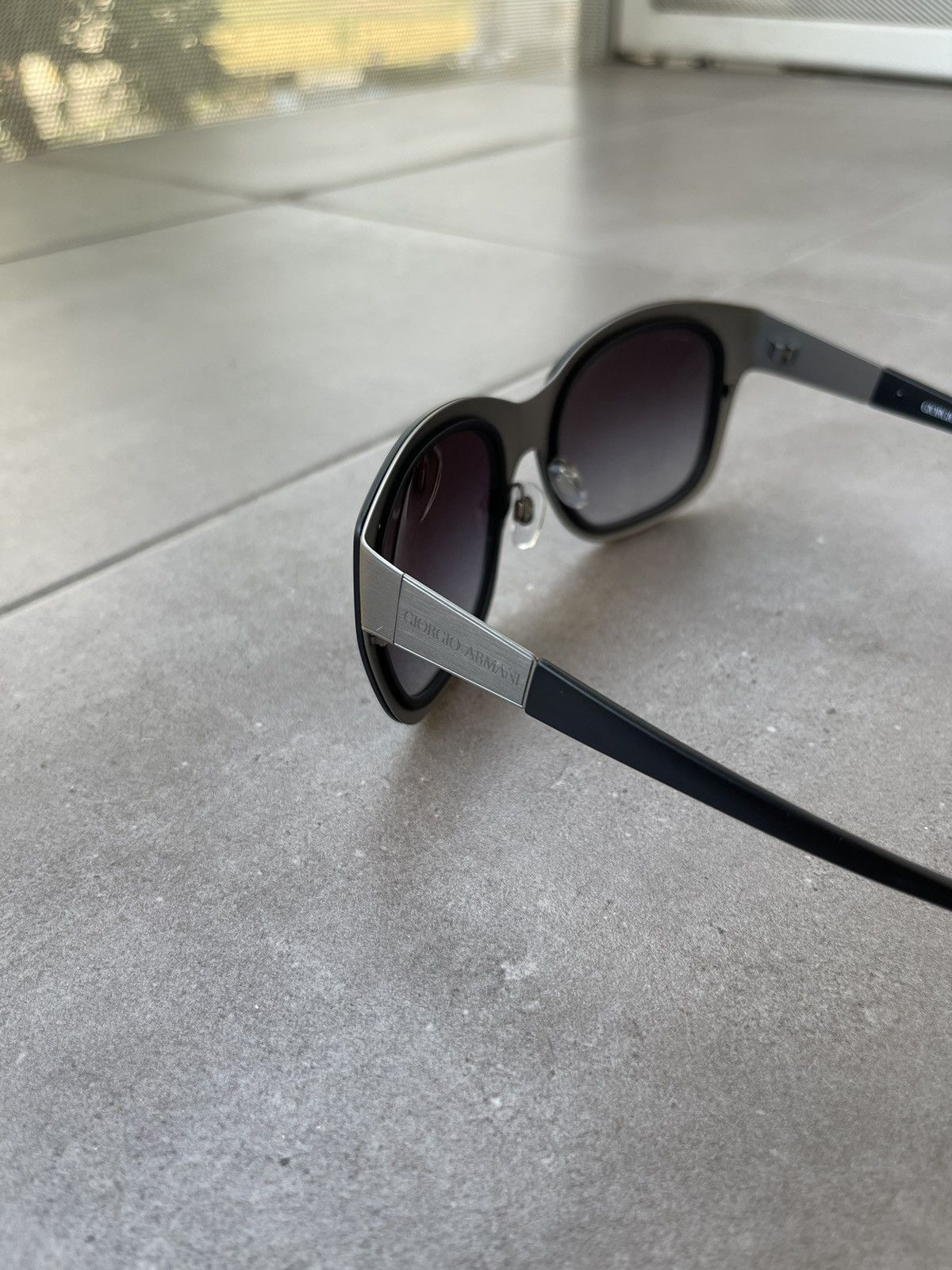 Emporio Armani Giorgio Armani AR6010 3032/8G Black Silver Sunglasses Size ONE SIZE - 5 Thumbnail