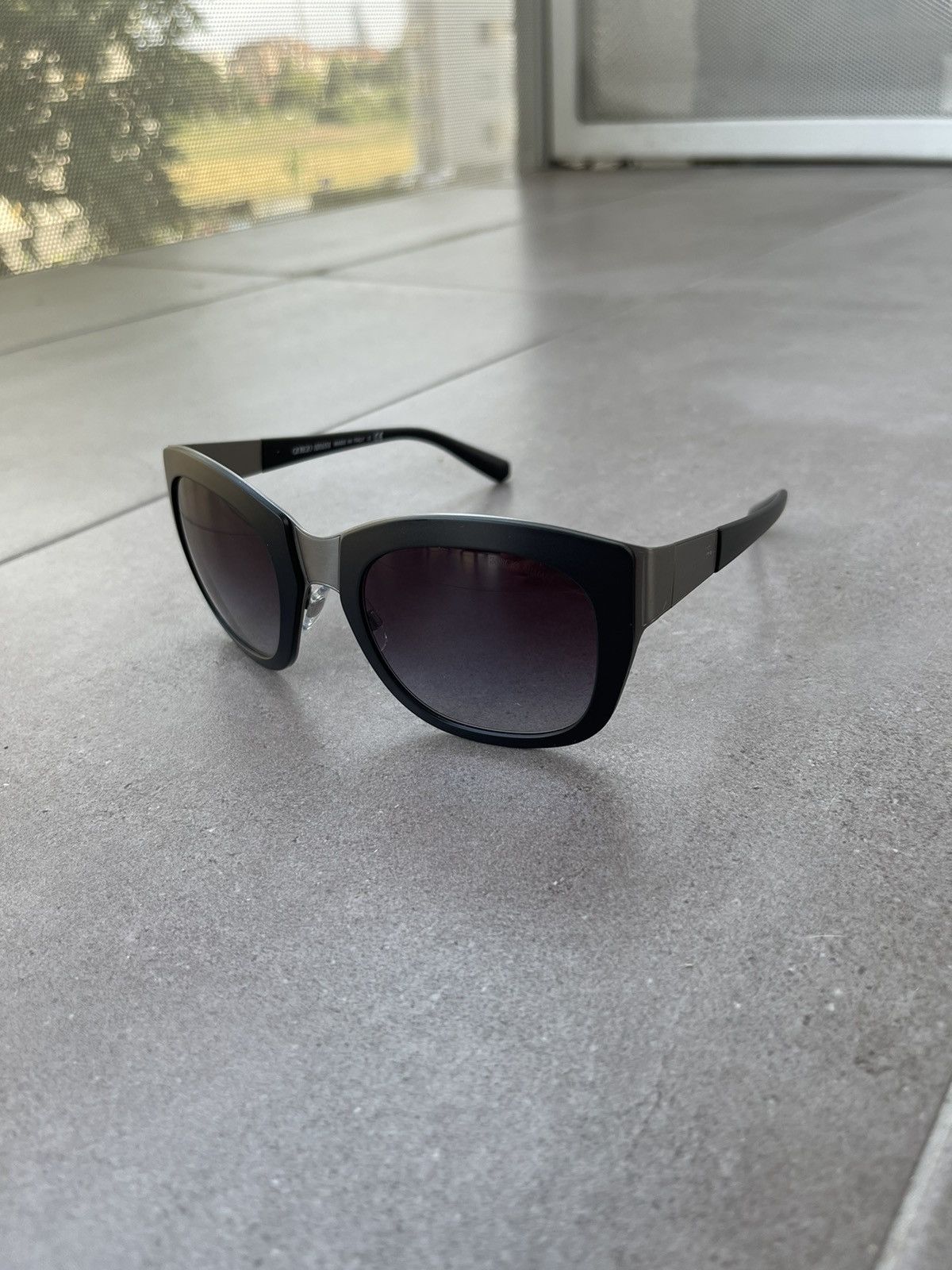 Emporio Armani Giorgio Armani AR6010 3032/8G Black Silver Sunglasses Size ONE SIZE - 1 Thumbnail