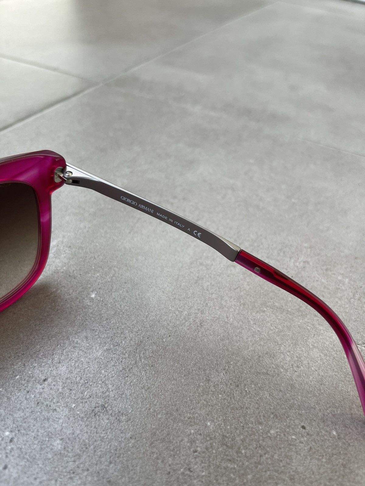 Emporio Armani Giorgio Armani AR8011 5182/13 Pink Silver Cat EyesSunglasses Size ONE SIZE - 8 Thumbnail