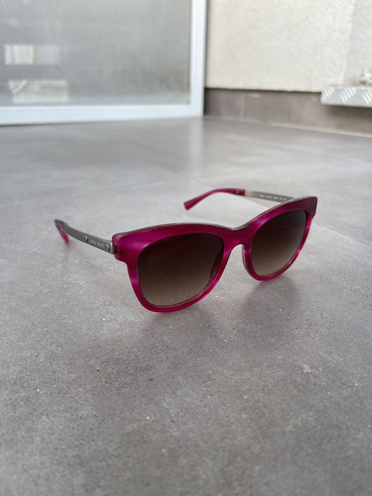 Emporio Armani Giorgio Armani AR8011 5182/13 Pink Silver Cat EyesSunglasses Size ONE SIZE - 3 Thumbnail