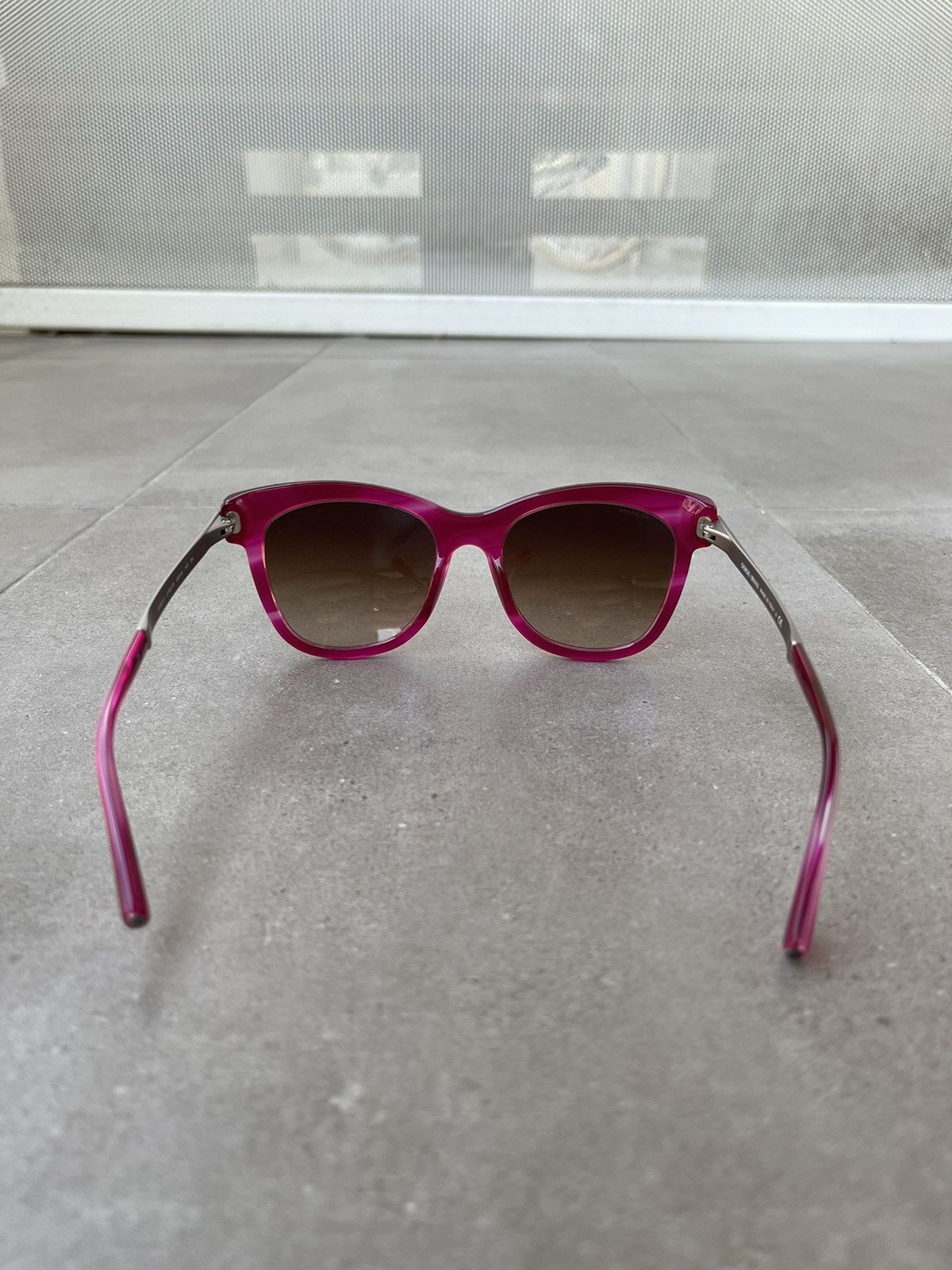 Emporio Armani Giorgio Armani AR8011 5182/13 Pink Silver Cat EyesSunglasses Size ONE SIZE - 6 Thumbnail